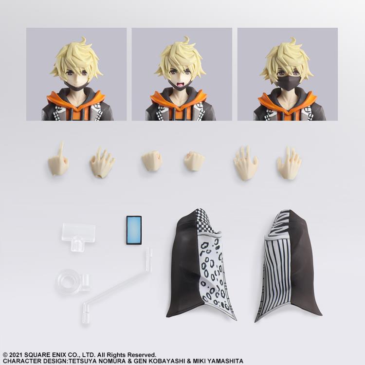 Bring Arts Rindo Neo Action Figure - The World Ends with You Collectible by Square Enix - Perfect for Anime Fans, Gaming Displays & Collector's Shelves