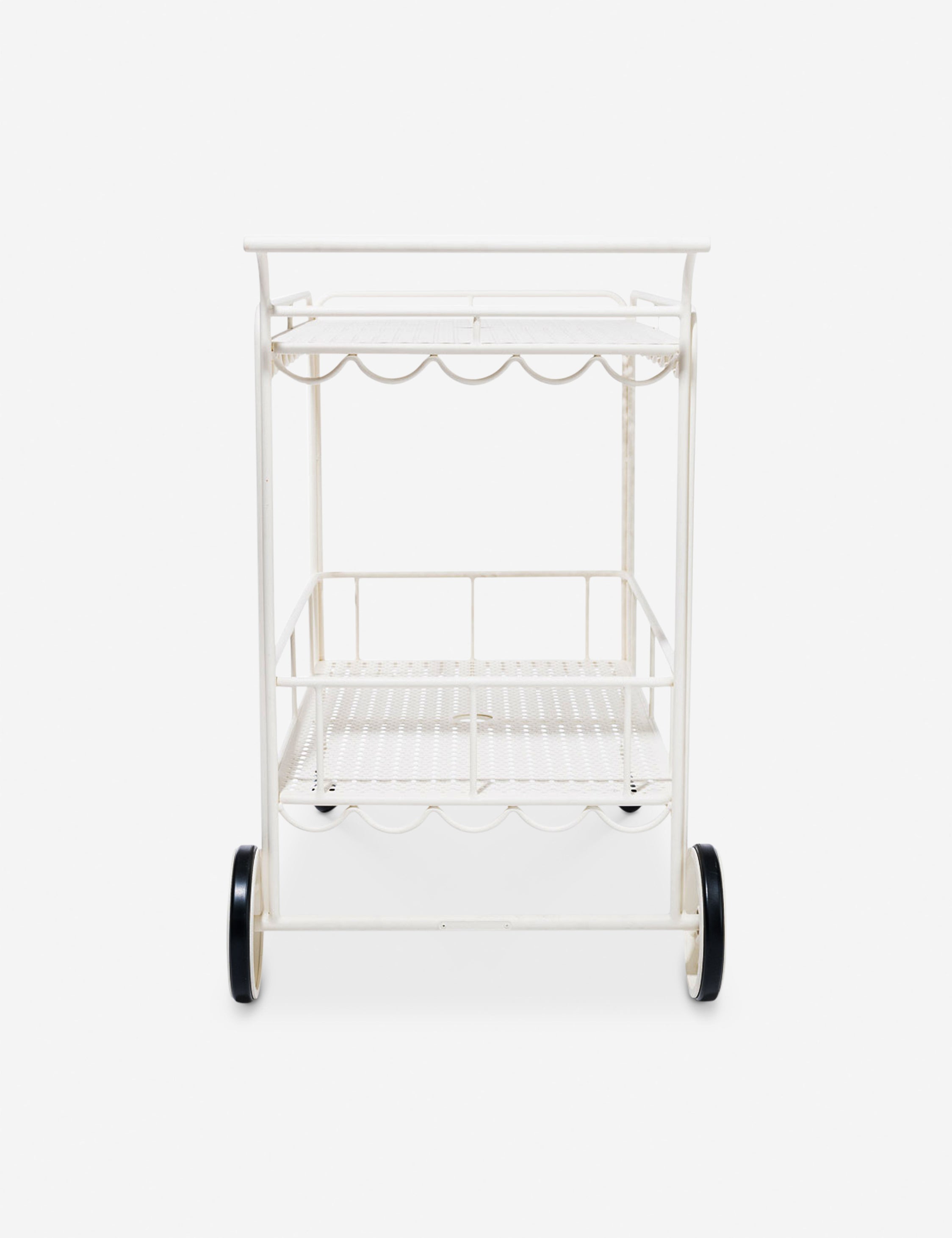 Al Fresco Bar Cart by Business & Pleasure Co. - Premium Outdoor Rolling Drink Cart for Patio, Garden & Poolside Entertaining - Perfect for Cocktails, Beverages & Party Serving