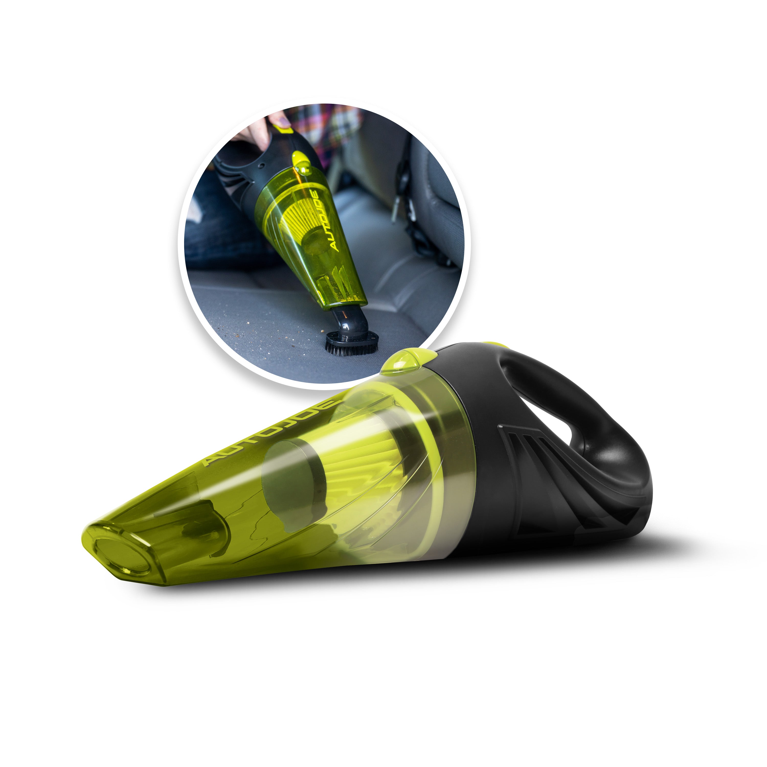 Auto Joe ATJ V501 12V Portable Car Vacuum Cleaner with 16ft Cord, 2 HEPA Filters & Storage Bag - Powerful Handheld Auto Vacuum for Car Detailing, Home & Office Cleaning - Ideal for Cars, Trucks, RVs & Boats