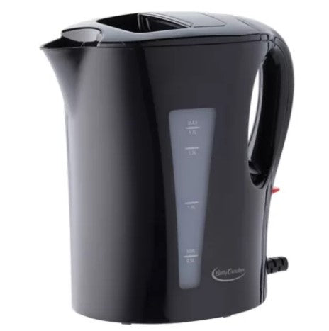 BETTY CROCKER 1.7 Liter Electric Kettle - Refurbished with Home Essentials Warranty (Model BC1711CB) - Perfect for Tea, Coffee & Kitchen Use