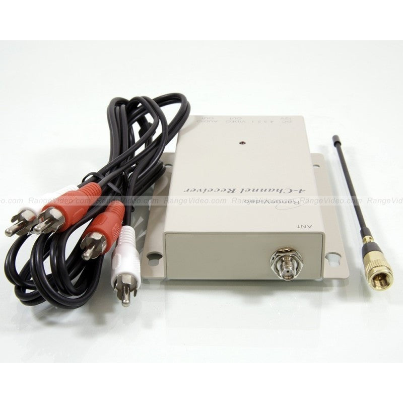 4-Channel 1.3GHz Audio/Video Receiver with Comtech RF Module - Perfect for Home Theater Systems, Surveillance Setups & Professional AV Installations