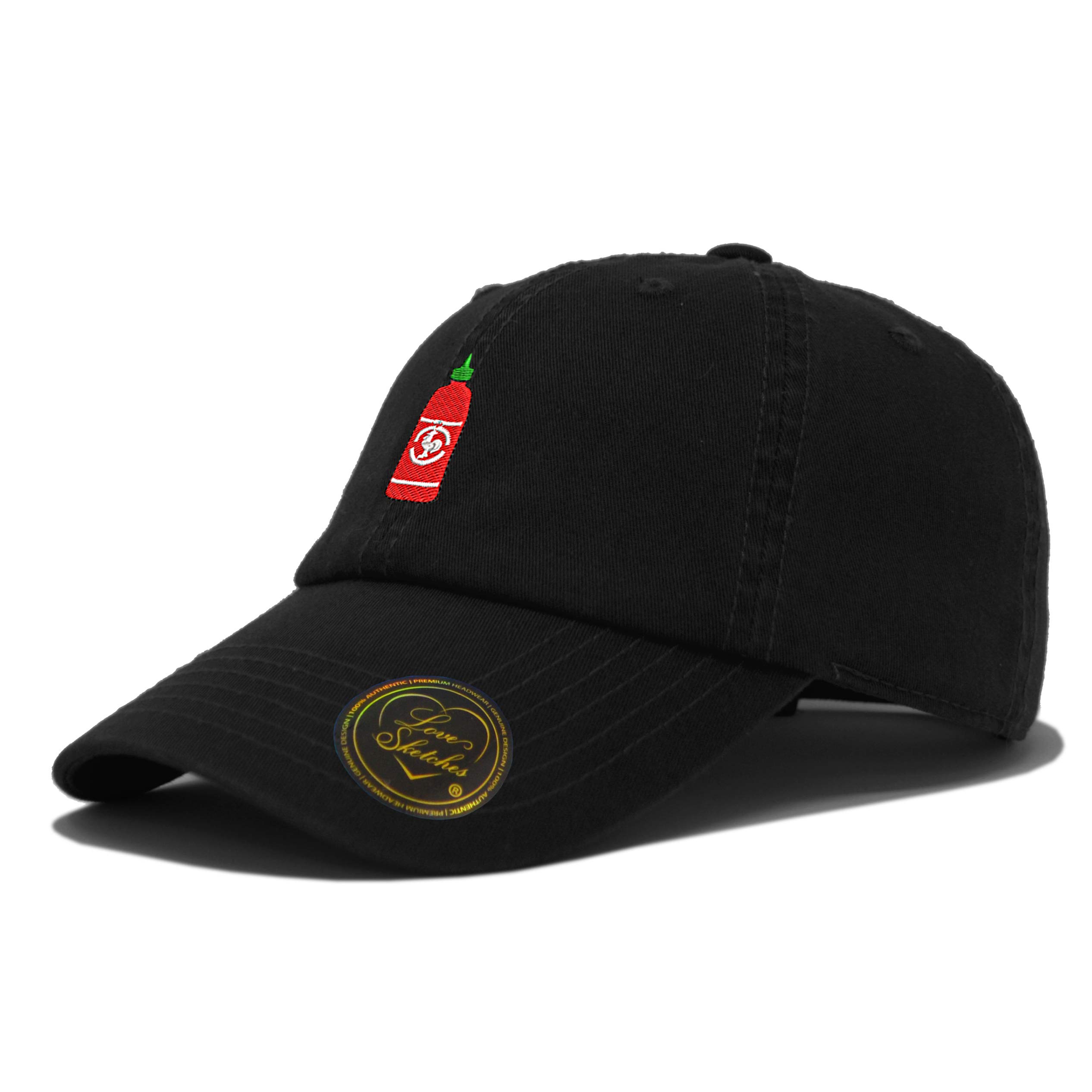 Spicy Hot Sauce Embroidered Classic Polo Baseball Cap - Low Profile Dad Hat for Men & Women - Perfect for Casual Outfits, Sports, and Outdoor Activities