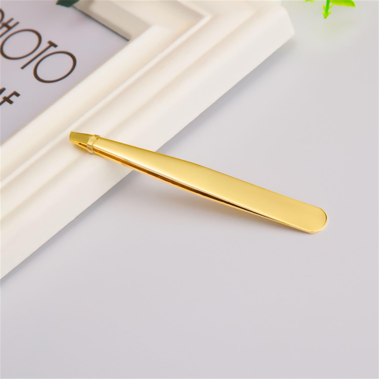 Premium Stainless Steel Eyelash & Eyebrow Tweezers Set - Rose Gold Beauty Makeup Tools for Precise Grooming, Perfect for Salon Professionals & Home Use