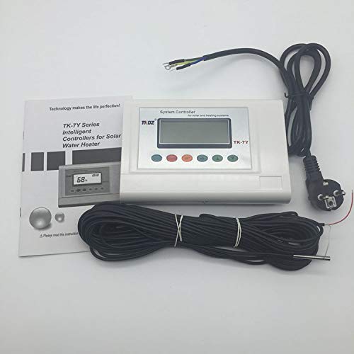 TK-7Y Smart Solar Water Heater Controller - Automatic 220V Microcomputer Charge Controller for Home Solar Systems | Perfect for RV, Off-Grid Cabins & Residential Solar Water Heating