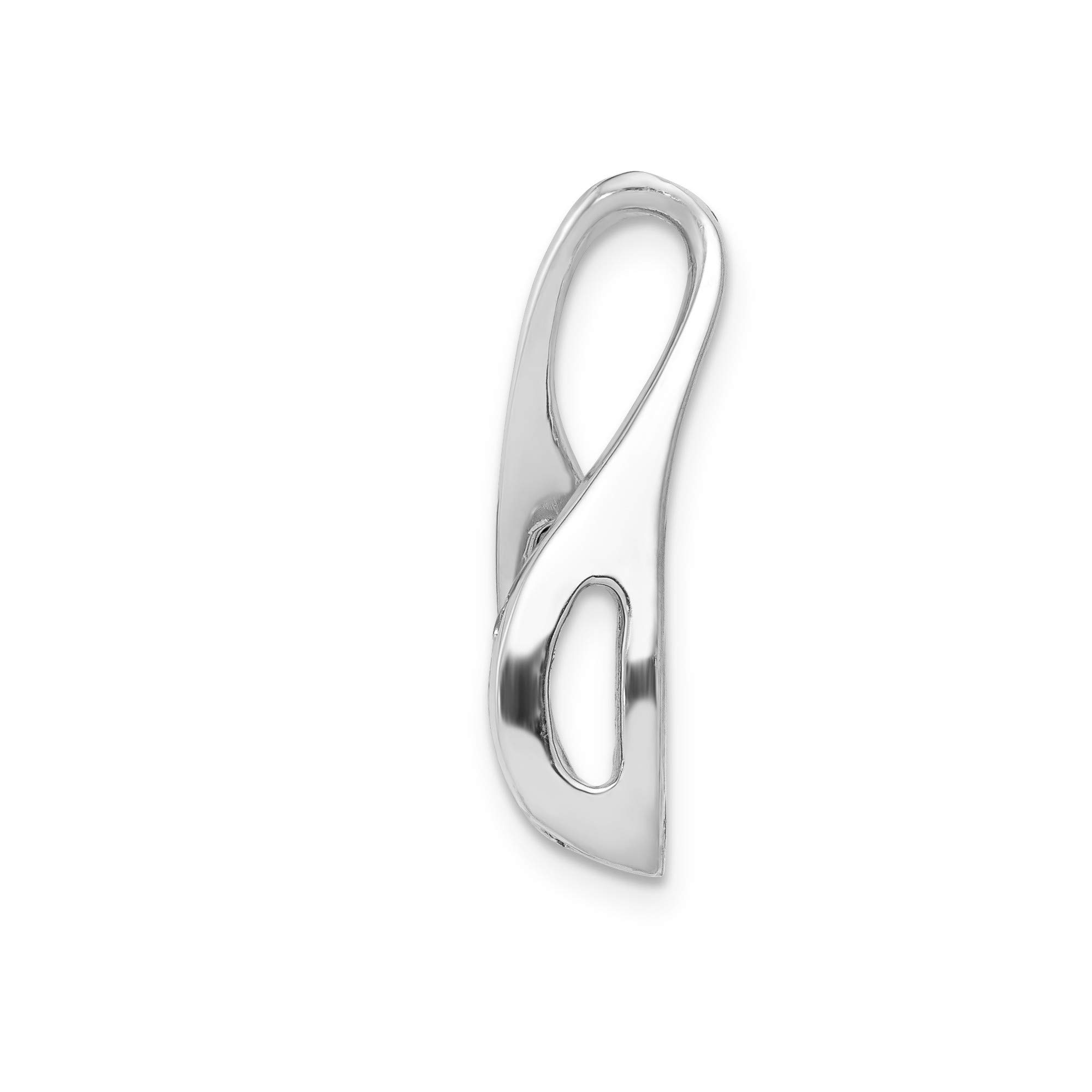 14k White Gold AA Diamond Peg Slide Necklace - Elegant & Durable Jewelry for Women - Perfect for Weddings, Anniversaries & Special Occasions
