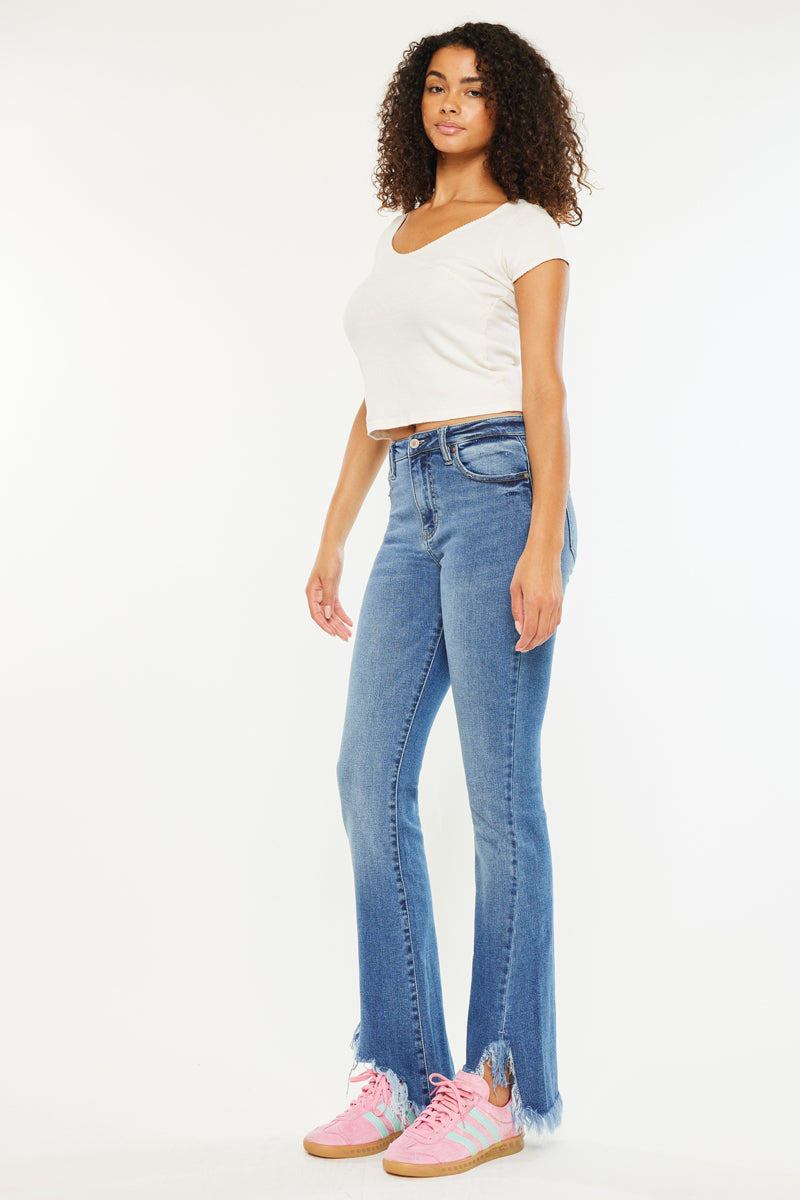 Antonia High Rise Bootcut Jeans for Women - Stretchy Denim Pants with Flared Leg | Perfect for Casual Wear, Office & Night Out