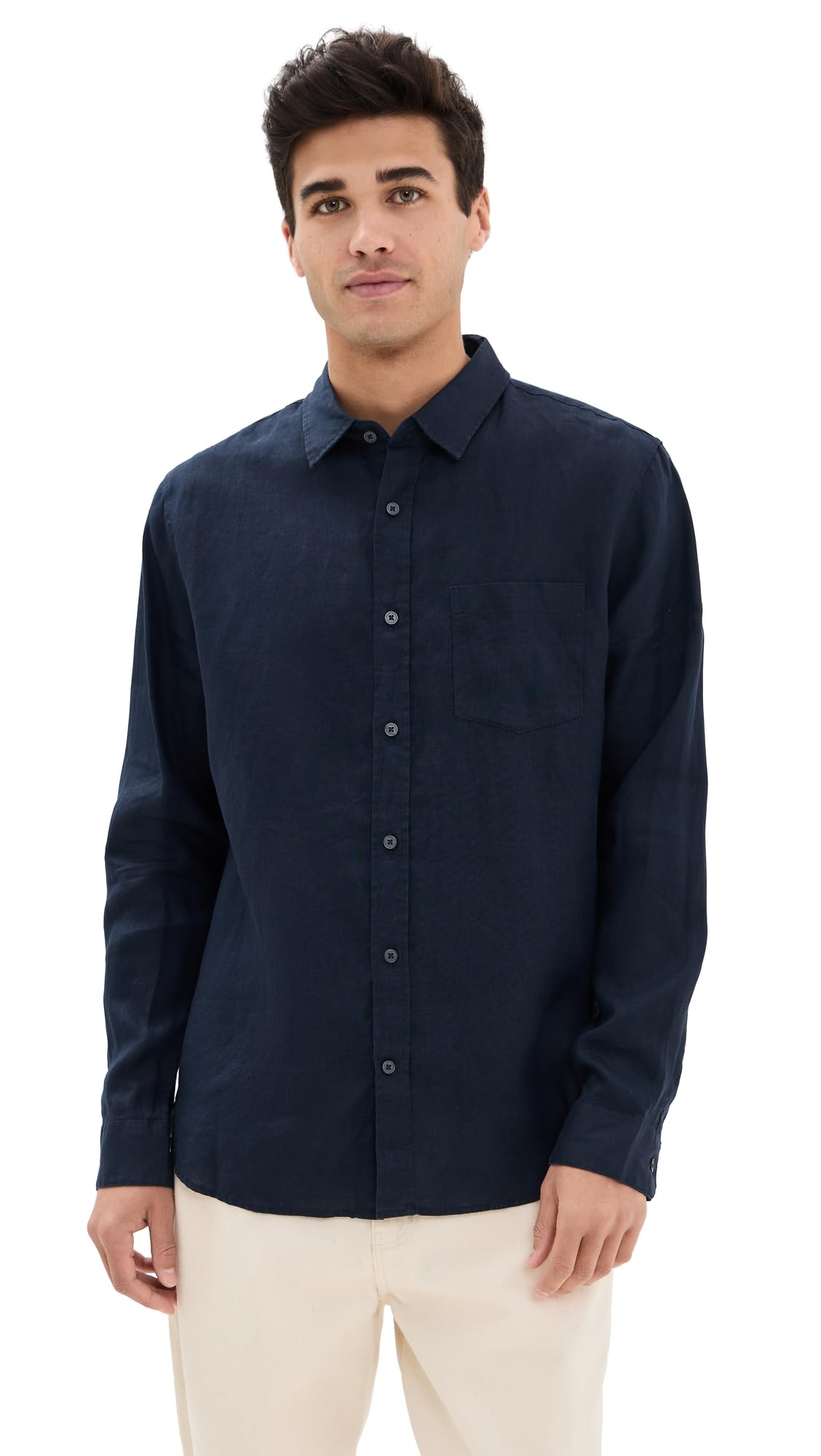 Vince Men's Linen Shirt - Breathable Summer Casual Button Down Shirt for Men | Perfect for Beach, Vacation & Outdoor Activities
