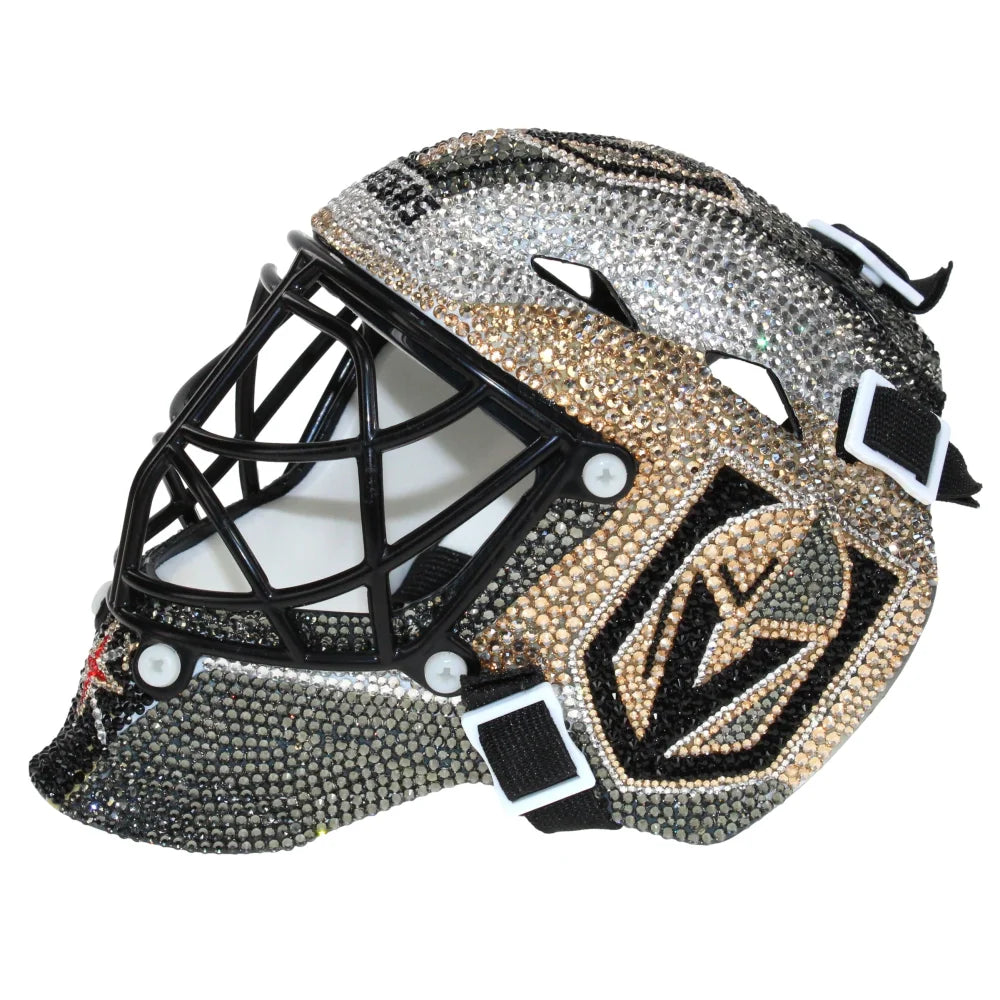 Logan Thompson Autographed Vegas Golden Knights Mini Hockey Helmet - Signed NHL Collectible - Perfect for Sports Memorabilia Displays & Fan Cave Decor