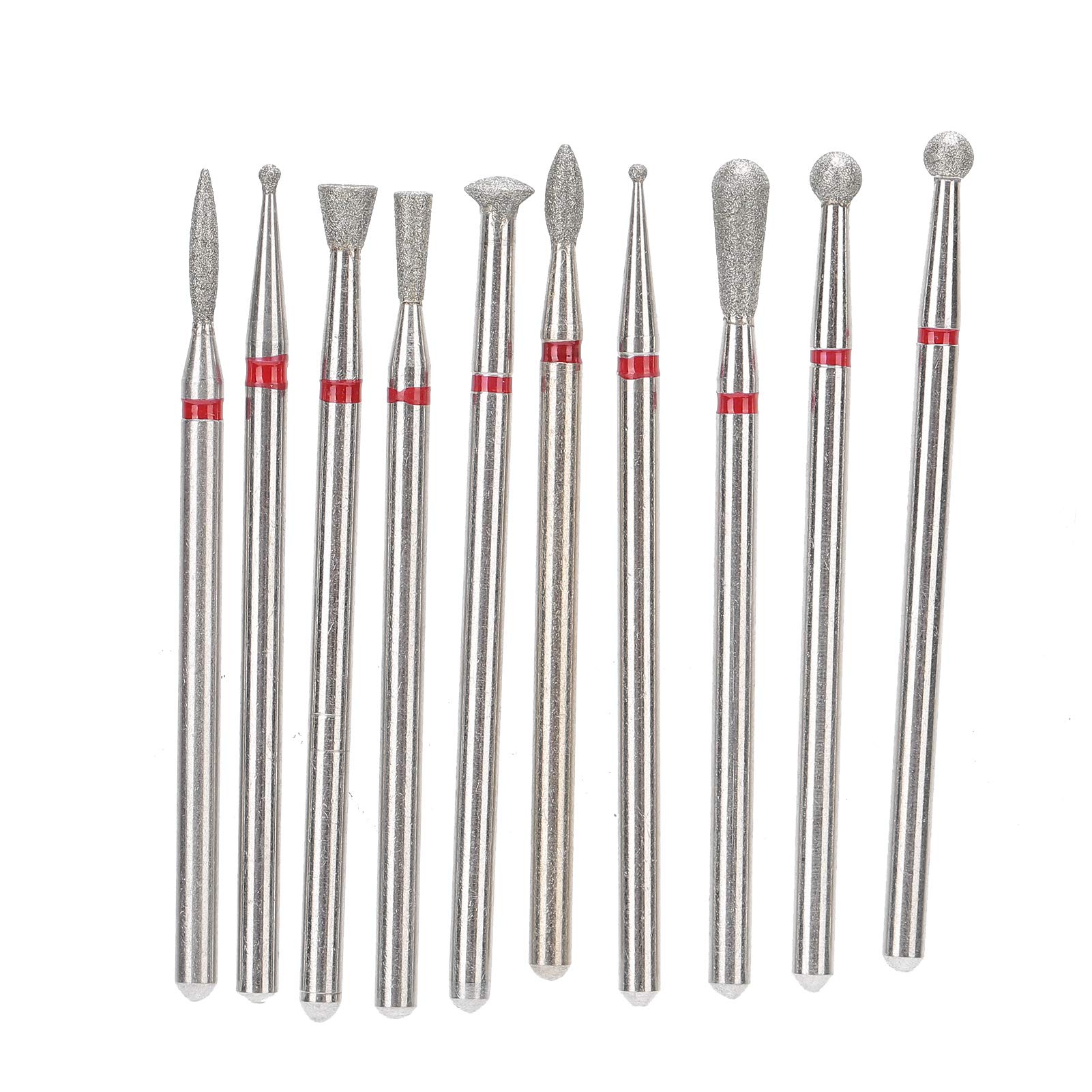 Professional Nail Drill Bits Set - Carborundum Grinder Burrs for Nail Removal & Pedicure - Durable Wear-Resistant Milling Tips - Perfect for Salon, Home Manicure & DIY Nail Care