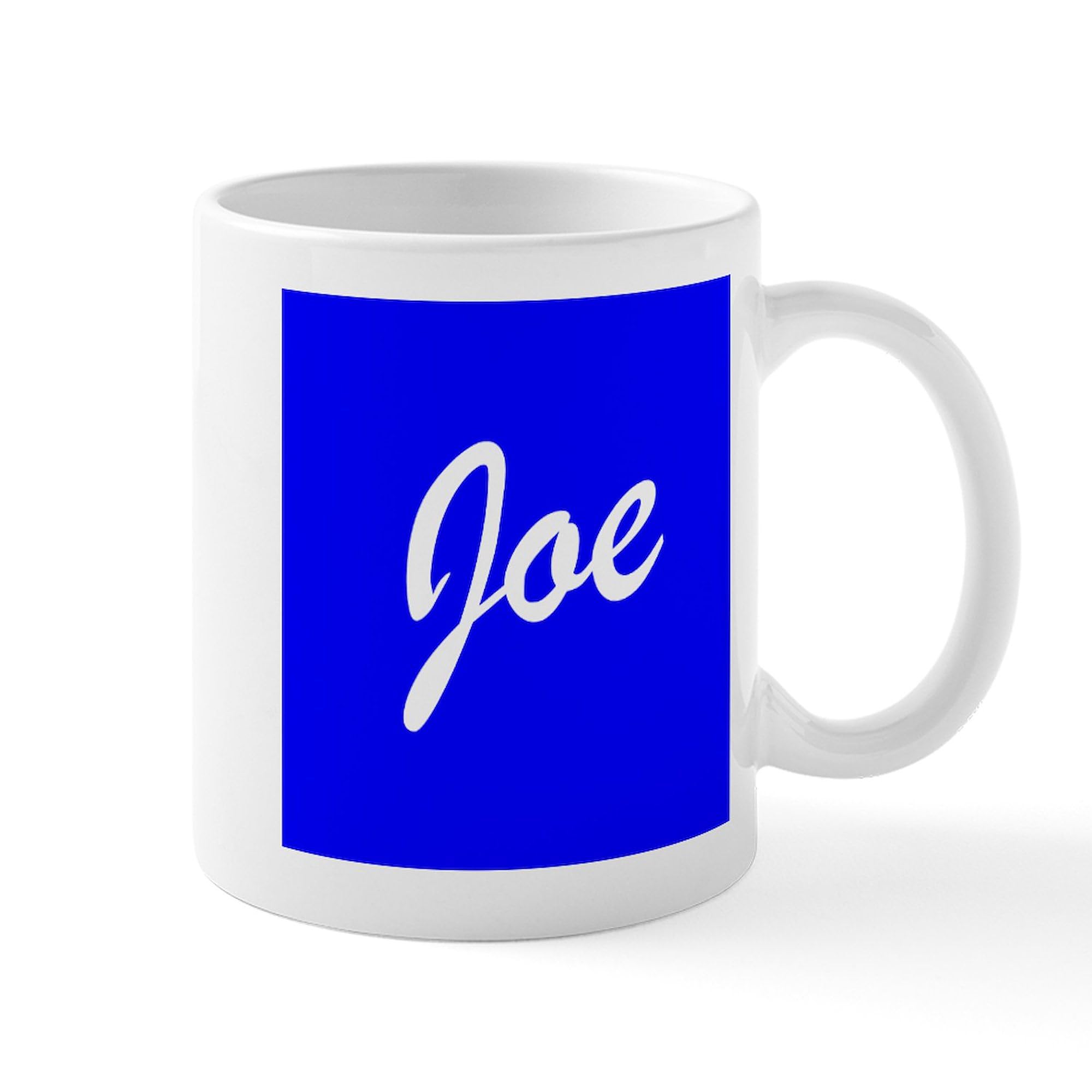 Joe (Blue) 11 oz Ceramic Coffee Mug - 325 ml Insulated Cup for Hot & Cold Drinks - Perfect for Home, Office, or Gift