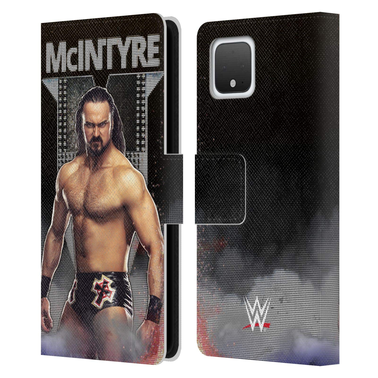 WWE LED Drew McIntyre Leather Wallet Case for Google Pixel 4 - Perfect for Wrestling Fans