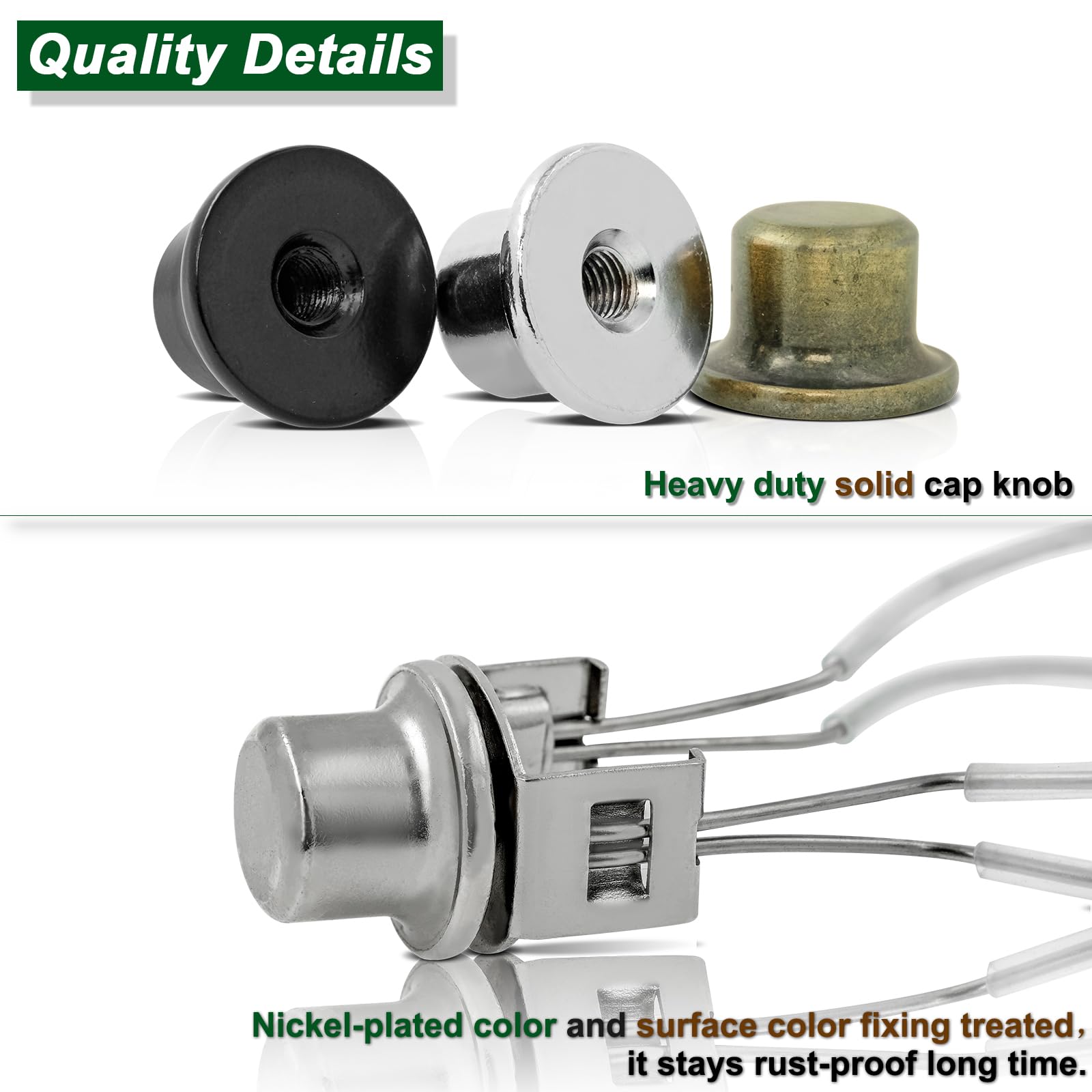 Nickel Lamp Shade Light Bulb Clip Adapter - 2PCS Set with Finial & Levellers for Secure Lampshade Fit | Perfect for Table Lamps, Floor Lamps & Home Decor