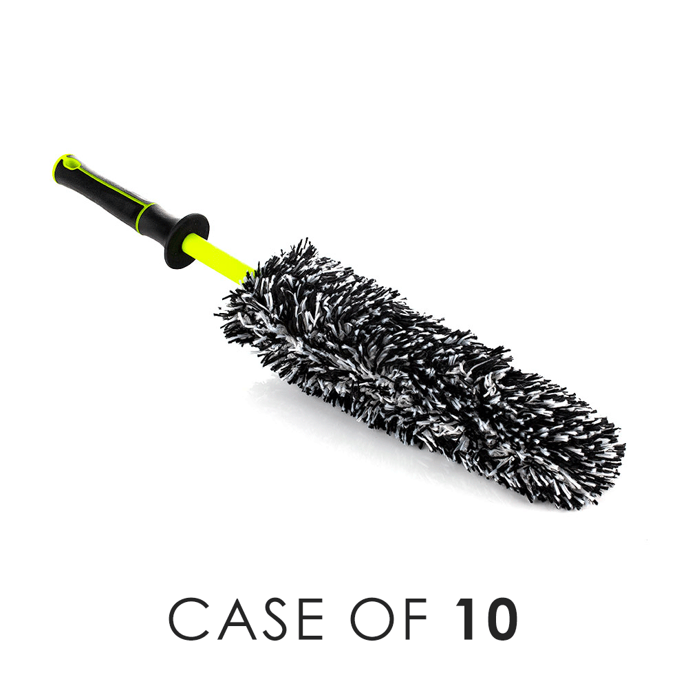 Heavy Duty Wheel Brush Kit with Case - Perfect for Car Detailing, Wheel Cleaning, and Auto Maintenance