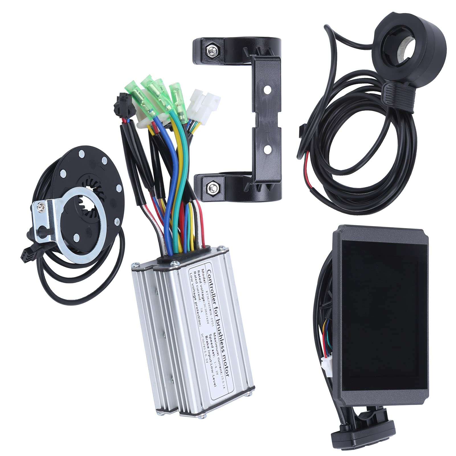01 Brushless Motor Controller Kit 36V/48V 250W - High Efficiency Electric Bike Motor Controller with LCD Panel - Low Power Consumption & Sensitive Control - Perfect for E-Bike Conversion & DIY Electric Bicycle Projects
