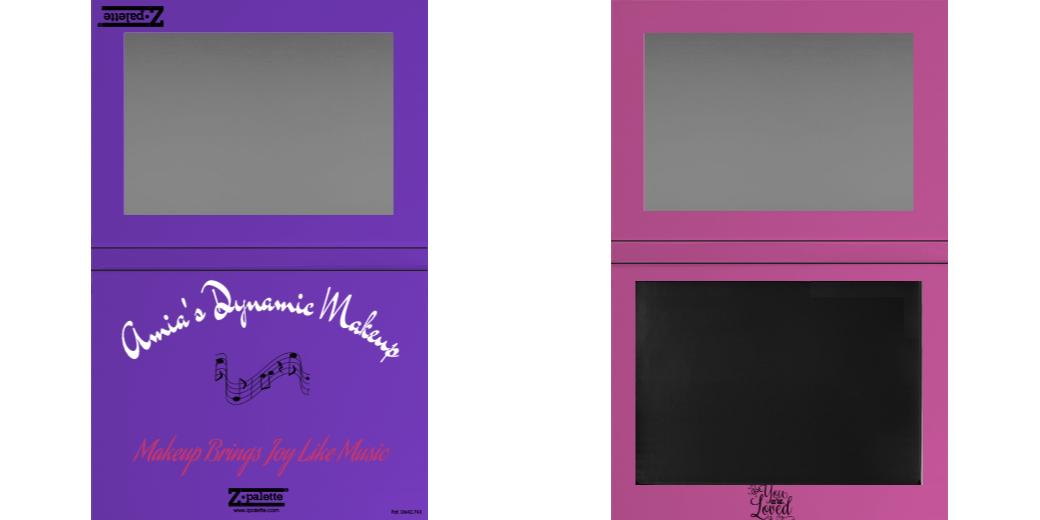 Custom Extra Large Z Palette - Magnetic Makeup Palette for Eyeshadows & Blush - Perfect for Travel & Professional Makeup Artists