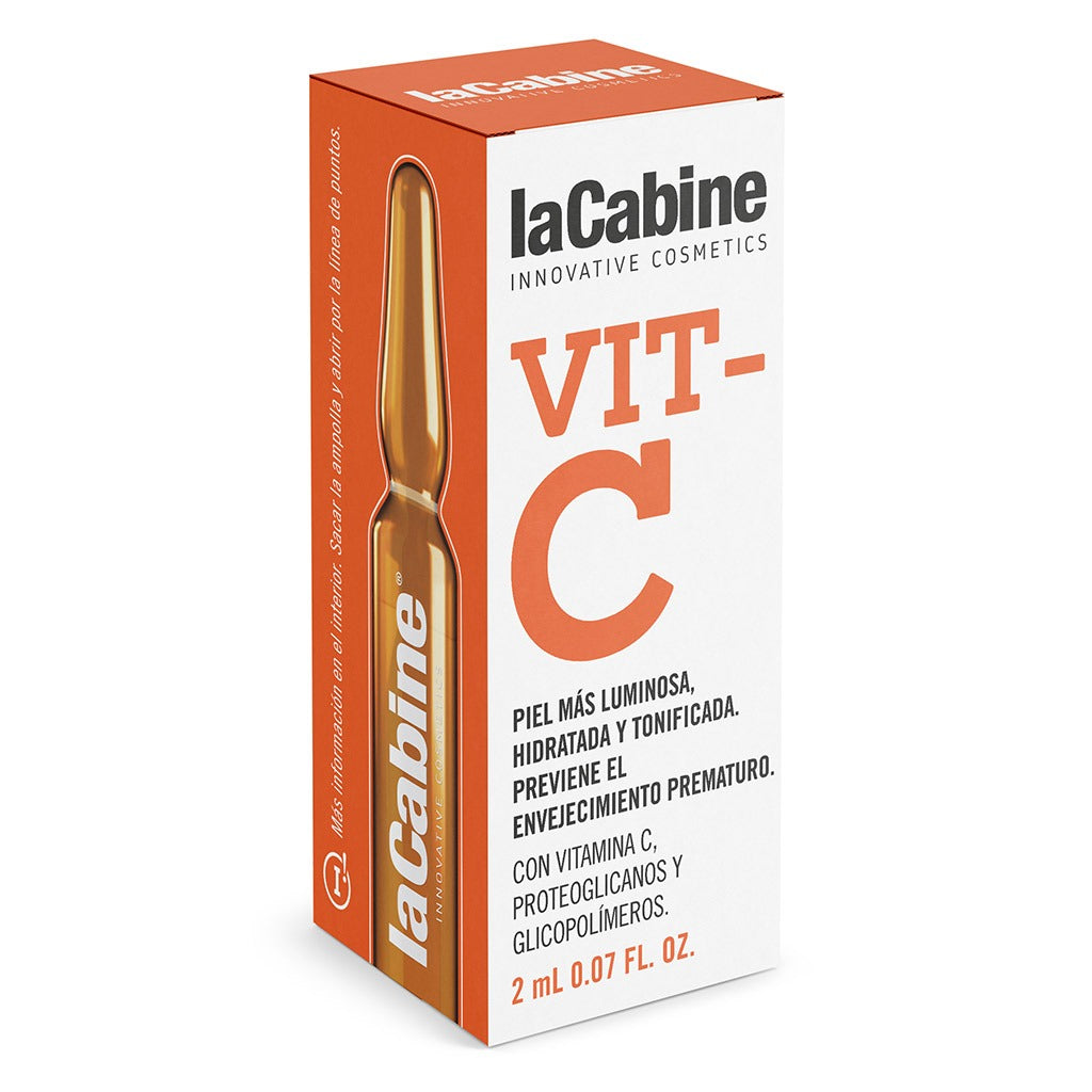 LaCabine Vitamin C Facial Ampoule 2ml - Brightening Serum for Glowing Skin | Anti-Aging & Dark Spot Treatment | Perfect for Daily Skincare Routine