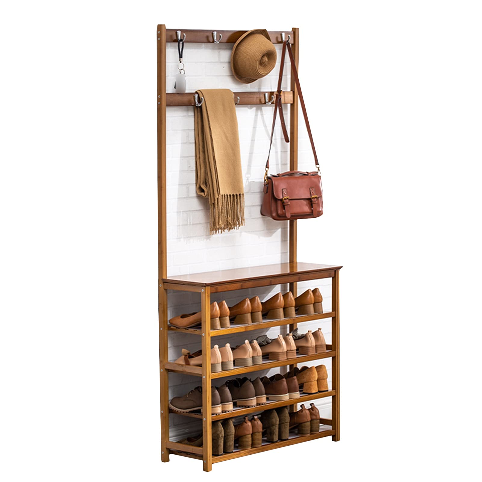 XINGLL Coat Rack Stand - Free Standing Clothes Organizer for Bedroom & Entryway Storage