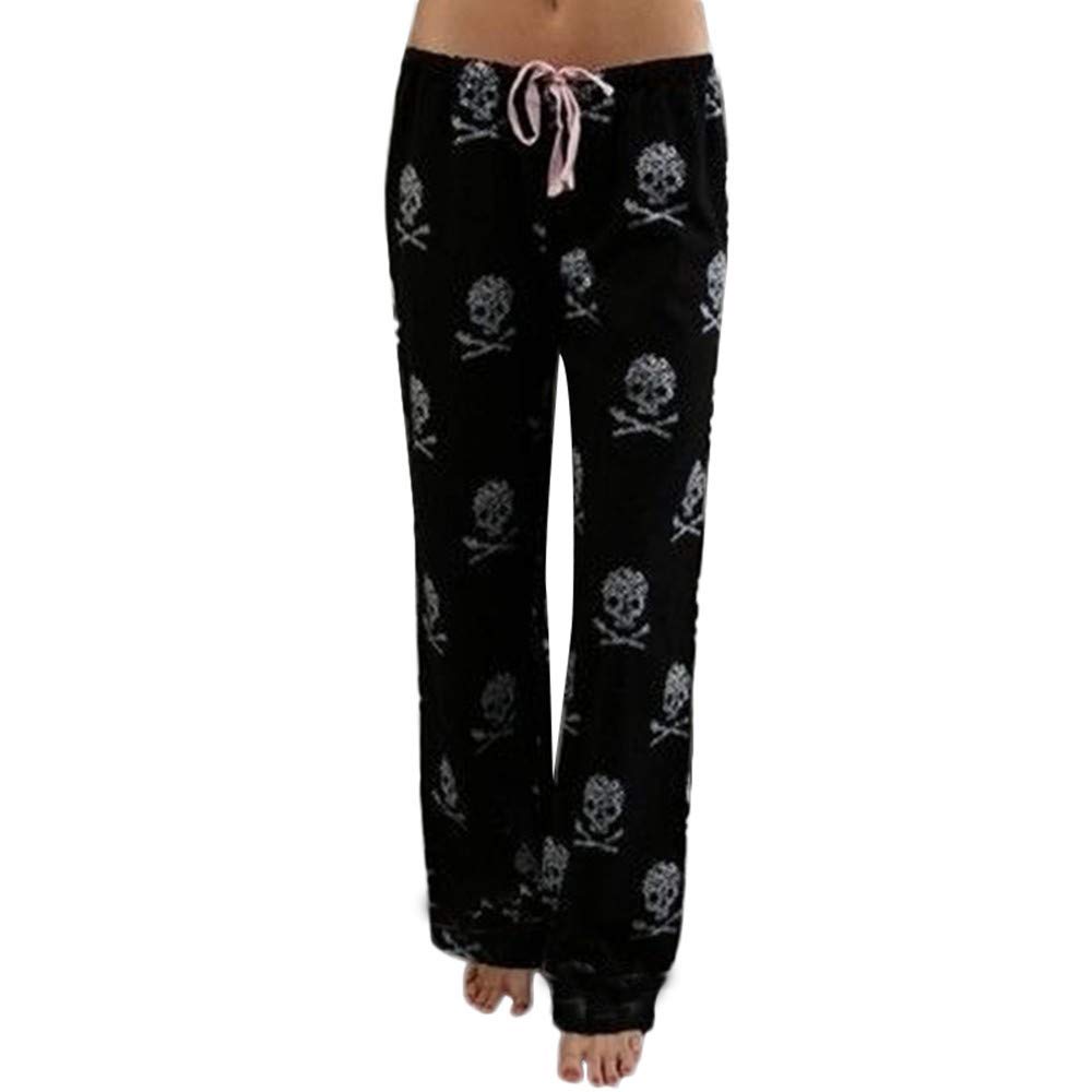 Fanteecy Women's American Flag Print Drawstring Wide Leg Lounge Pants - Comfortable Casual Pajama Pants for Home, Yoga & Patriotic Outfits
