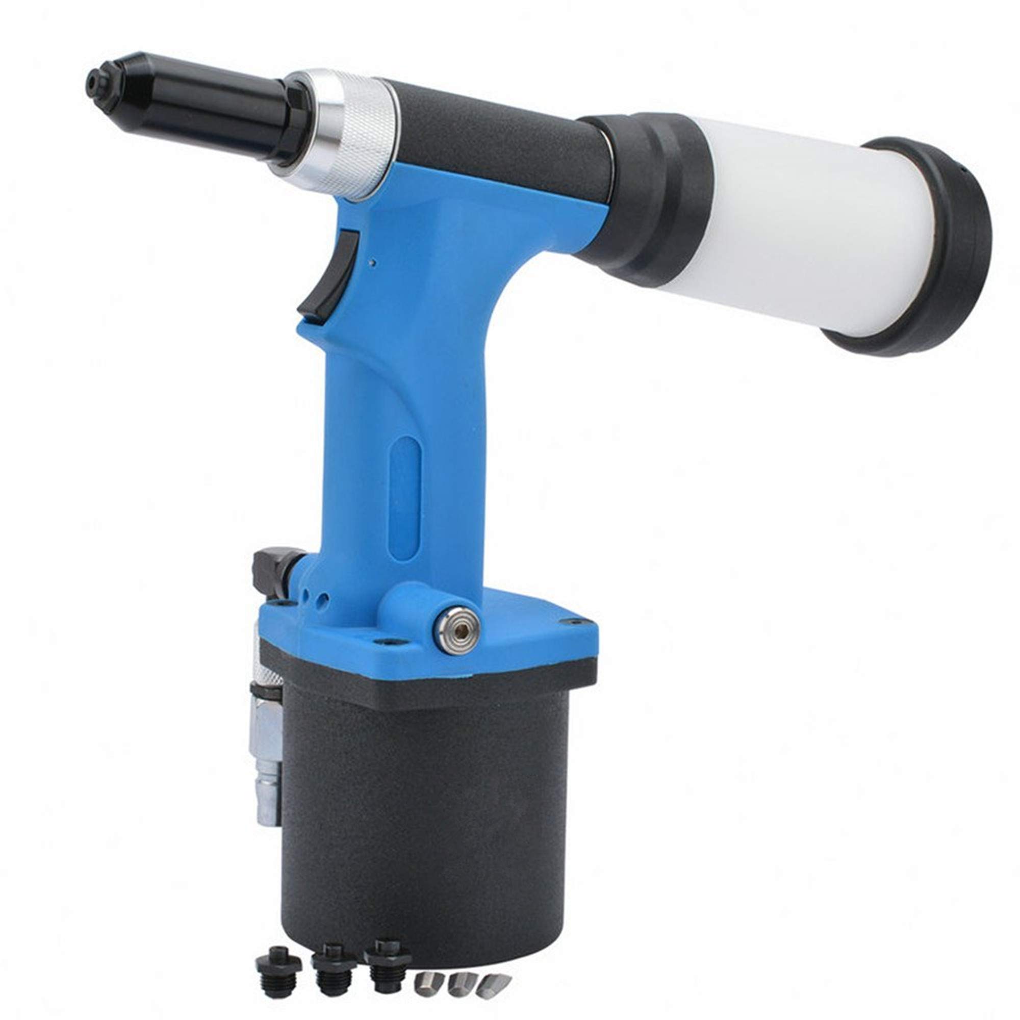 Heavy Duty Air Hydraulic Rivet Gun 1/4 inch NPT Self Suction Pneumatic Pop Pull Riveter - Professional Riveting Tool for Metal Fabrication, Automotive Repair & Industrial Assembly