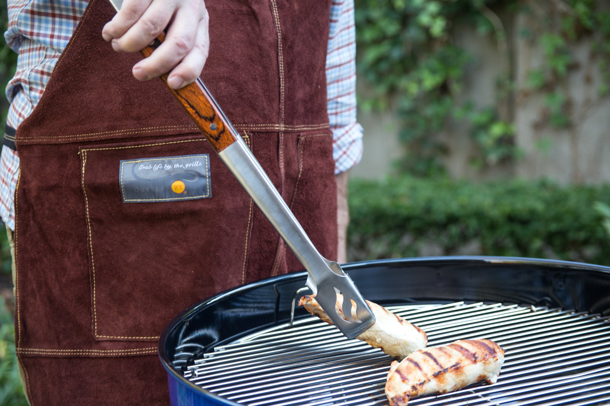 Premium Brown Leather Grill and Kitchen Apron - 27