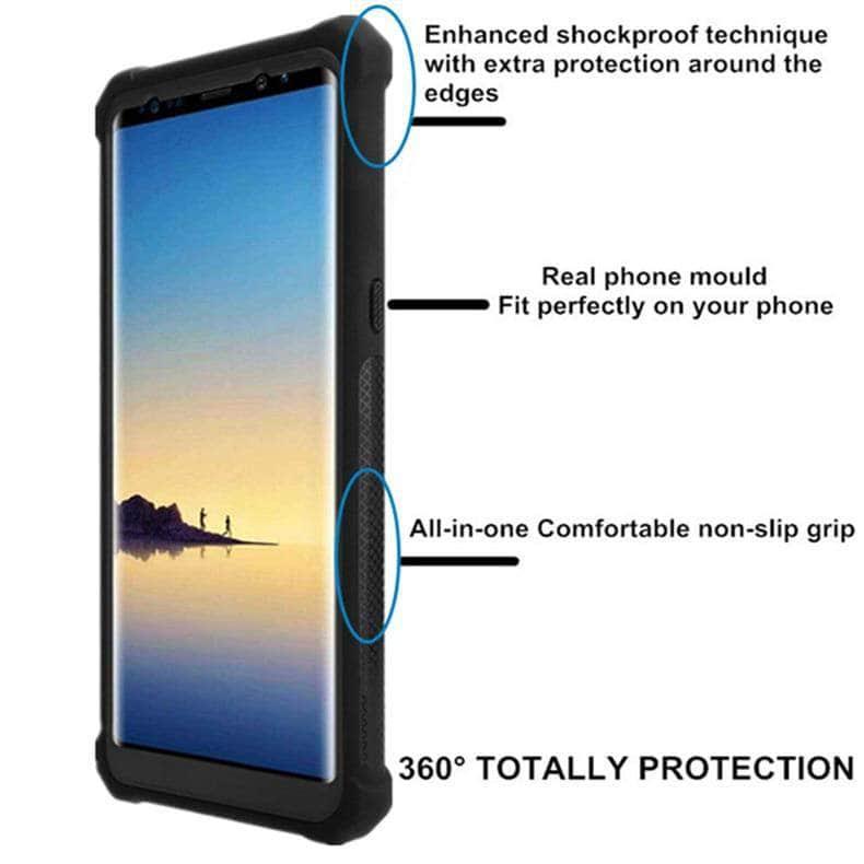 Samsung Galaxy Shockproof Clear Case - PC + TPU Hybrid Protective Cover for Drop Protection | Perfect for Everyday Use, Outdoor Activities & Travel