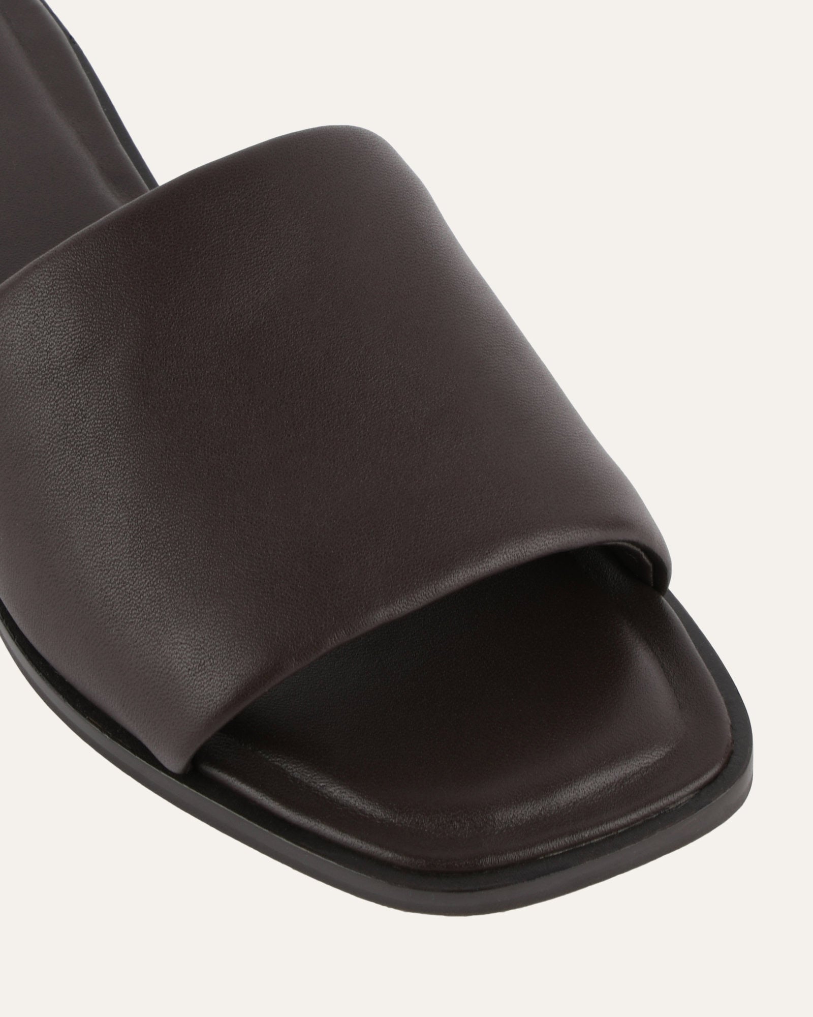 Picasso Flat Slide Sandals - Genuine Cacao Leather Comfortable Slides for Women & Men | Casual Summer Shoes for Beach, Pool, and Everyday Wear