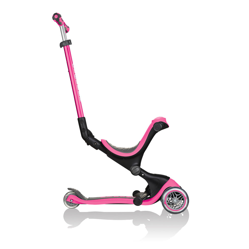 Globber Go Up Deluxe Scooter for Kids - Adjustable Height 3 Wheel Kick Scooter with LED Wheels - Perfect for Outdoor Play, Commuting & Neighborhood Rides