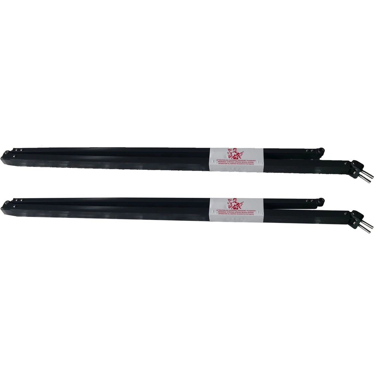 Aleko 10x8 Foot LED Retractable Awning Replacement Arms Set - 2 Pack Deep Gray for Patio, Deck & Outdoor Shade Protection