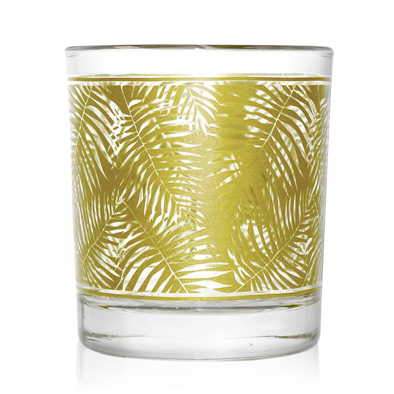 BarConic® Vintage Gold Leaf Old Fashioned Glass - 10oz Whiskey Glass Set of 4 - Elegant Cocktail Glasses for Bourbon, Scotch & Whiskey - Perfect for Home Bars, Gifts & Entertaining