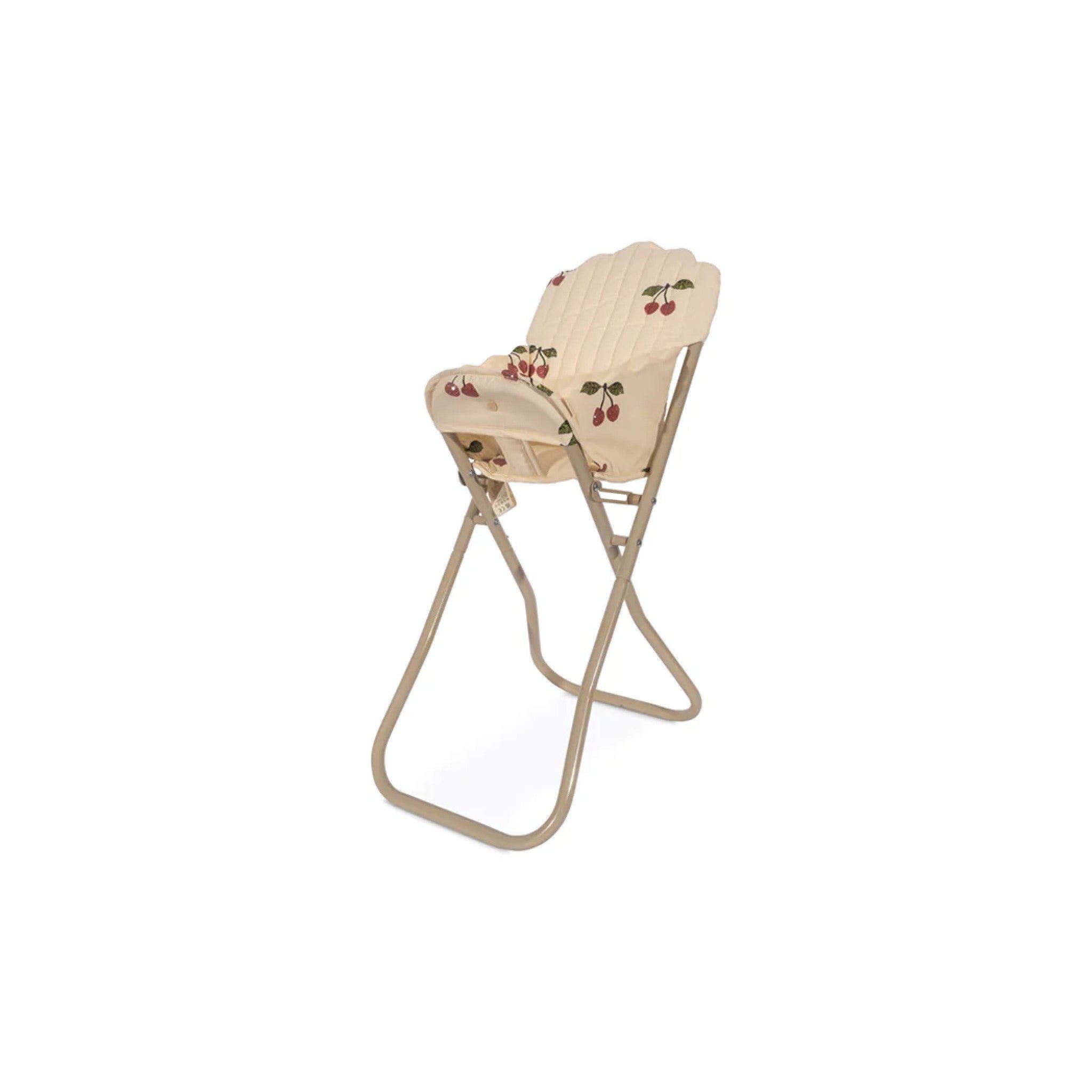 KONGES SLØJD Kids Doll High Chair Toy - Ma Grande Cerise Pink Glitter | Pretend Play High Chair for Baby Dolls | Perfect for Role Play, Tea Parties & Toddler Imaginative Play