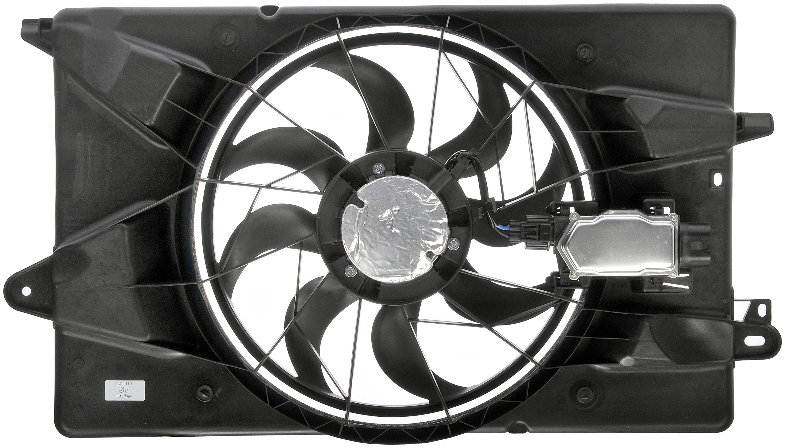 Dorman 621-115 Radiator Fan Assembly with Controller - High Performance Cooling System Replacement for Cars & Trucks - Perfect for Engine Overheating Prevention & Summer Driving
