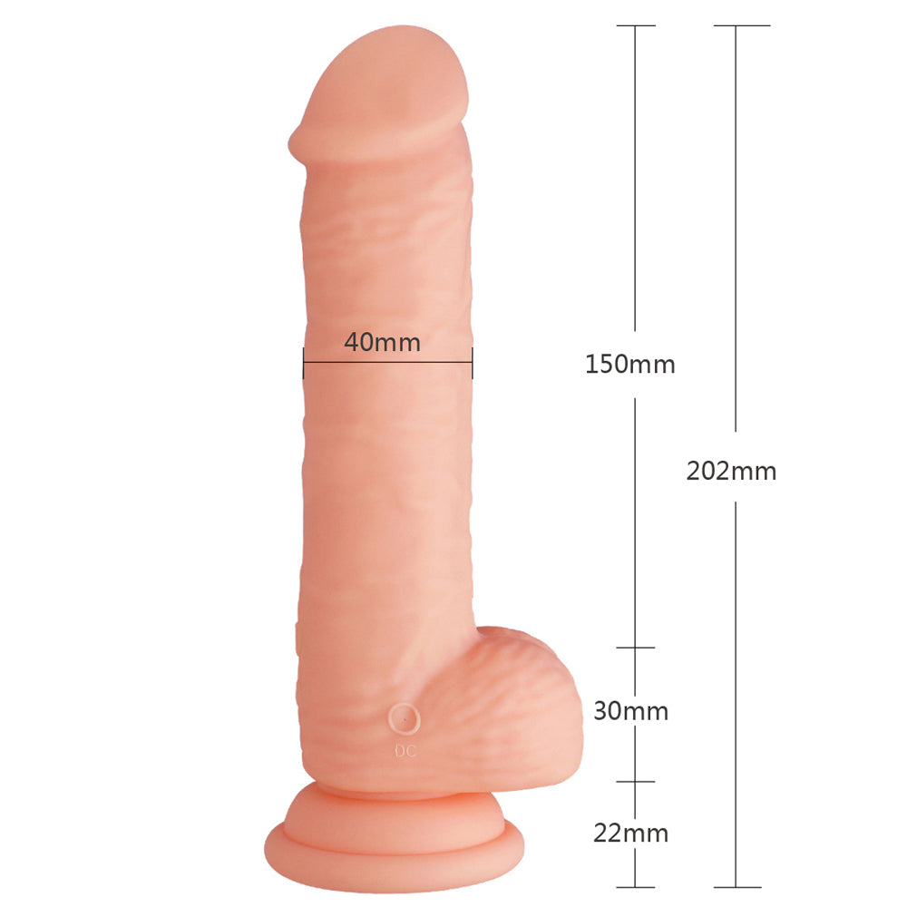 Superior 6 Vibrating Silicone Dildo - Waterproof & Rechargeable Adult Toy for Women & Couples - Perfect for Solo Play & Intimate Moments
