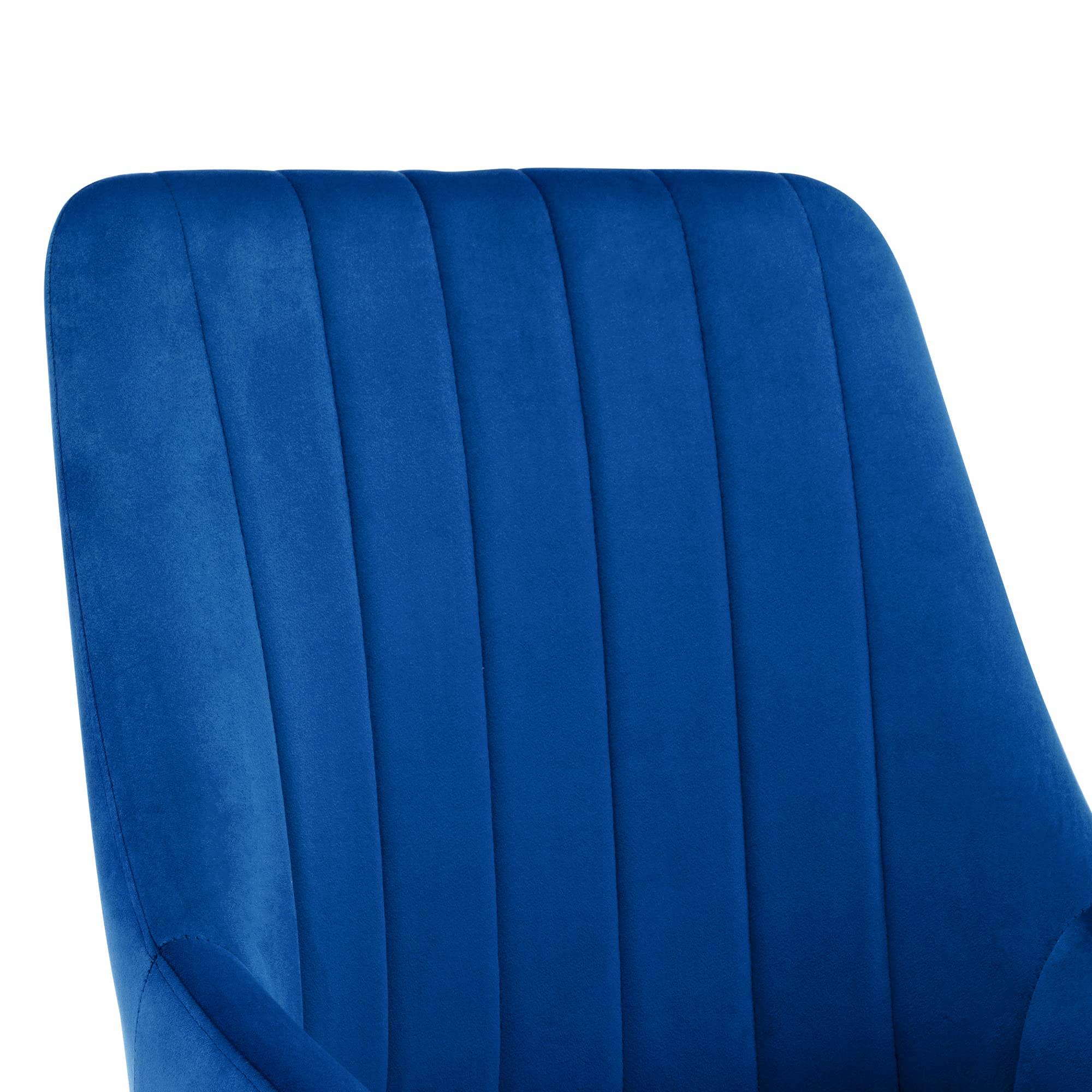 DUHOME Set of 2 Modern Velvet Upholstered Dining Chairs - Mid Century High Back Tufted Armless Accent Chairs for Dining Room, Living Room, Bedroom (Dark Blue) | Perfect for Home Decor, Small Spaces & Entertaining Guests