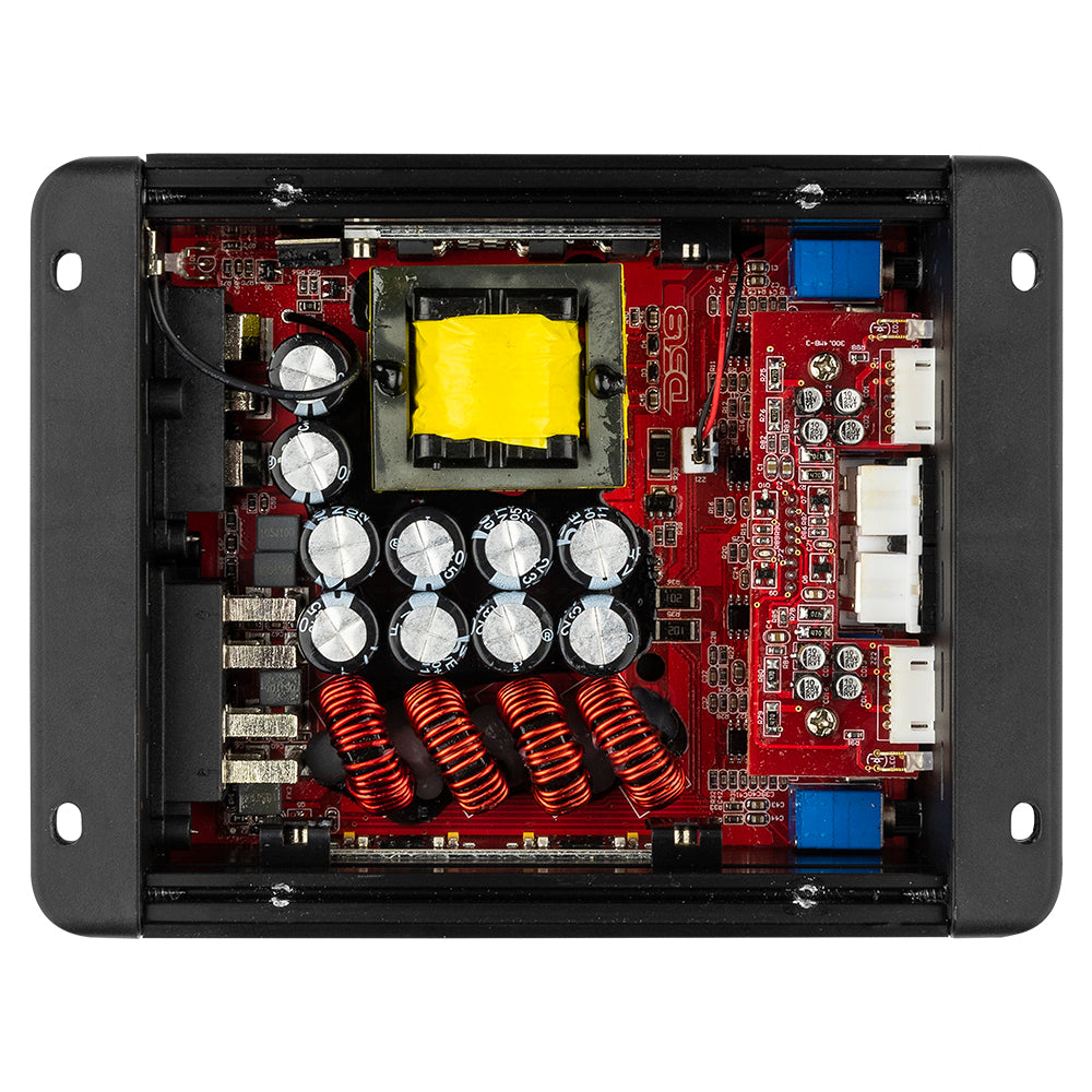 ION Compact Full Range Class D 4 Channel Amplifier 4 x 150W RMS @ 4 Ohm - Perfect for Car Audio Systems and Home Theater Setups