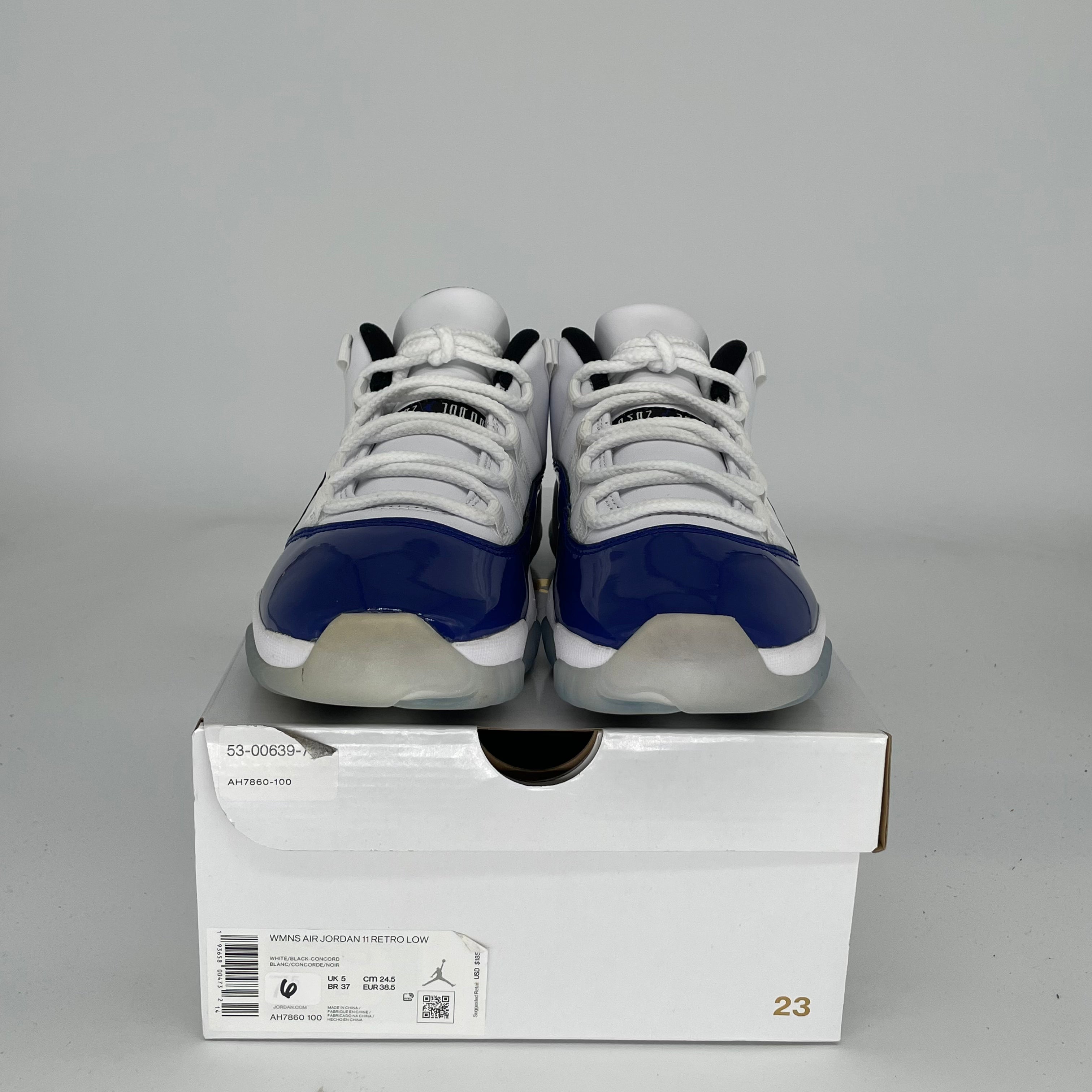 **Nike Air Jordan 11 Low White Concord Women's Shoes Size 6/7.5W AH7860-100 – Stylish Sneakers for Casual Wear, Gym & Street Fashion**