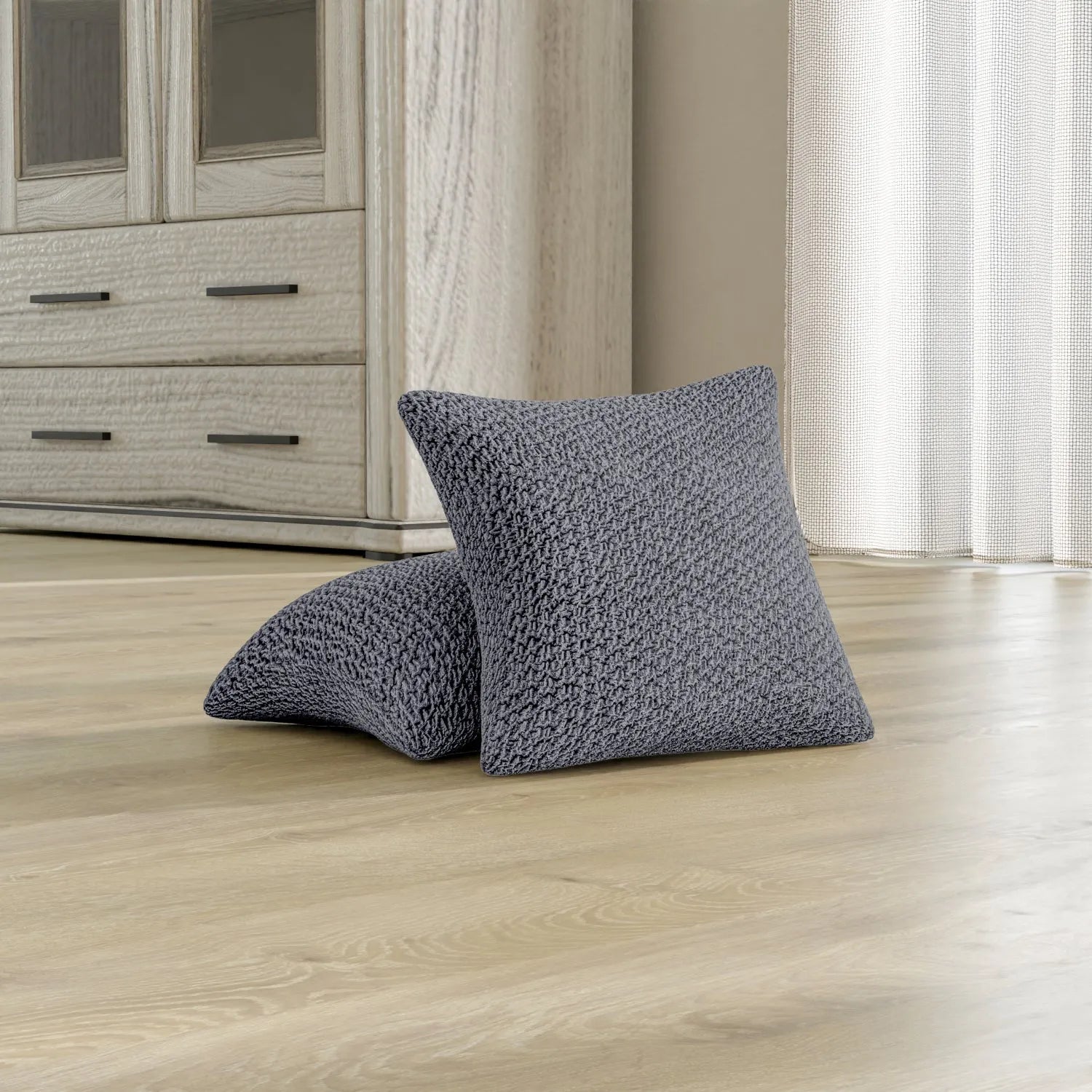 2 Pack Velvet Pillow Slipcovers 16x16 Inches - Soft Luxury Cushion Covers for Sofa, Bed & Home Decor - Perfect for Living Room, Bedroom & Cozy Spaces