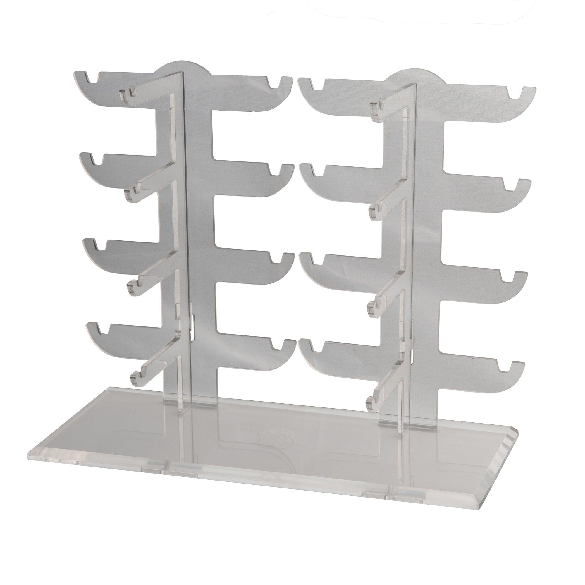 Clear Acrylic Eyeglass Holder - Stylish & Durable Eyewear Organizer for Glasses, Sunglasses & Reading Glasses - Perfect for Home, Office & Travel Organization