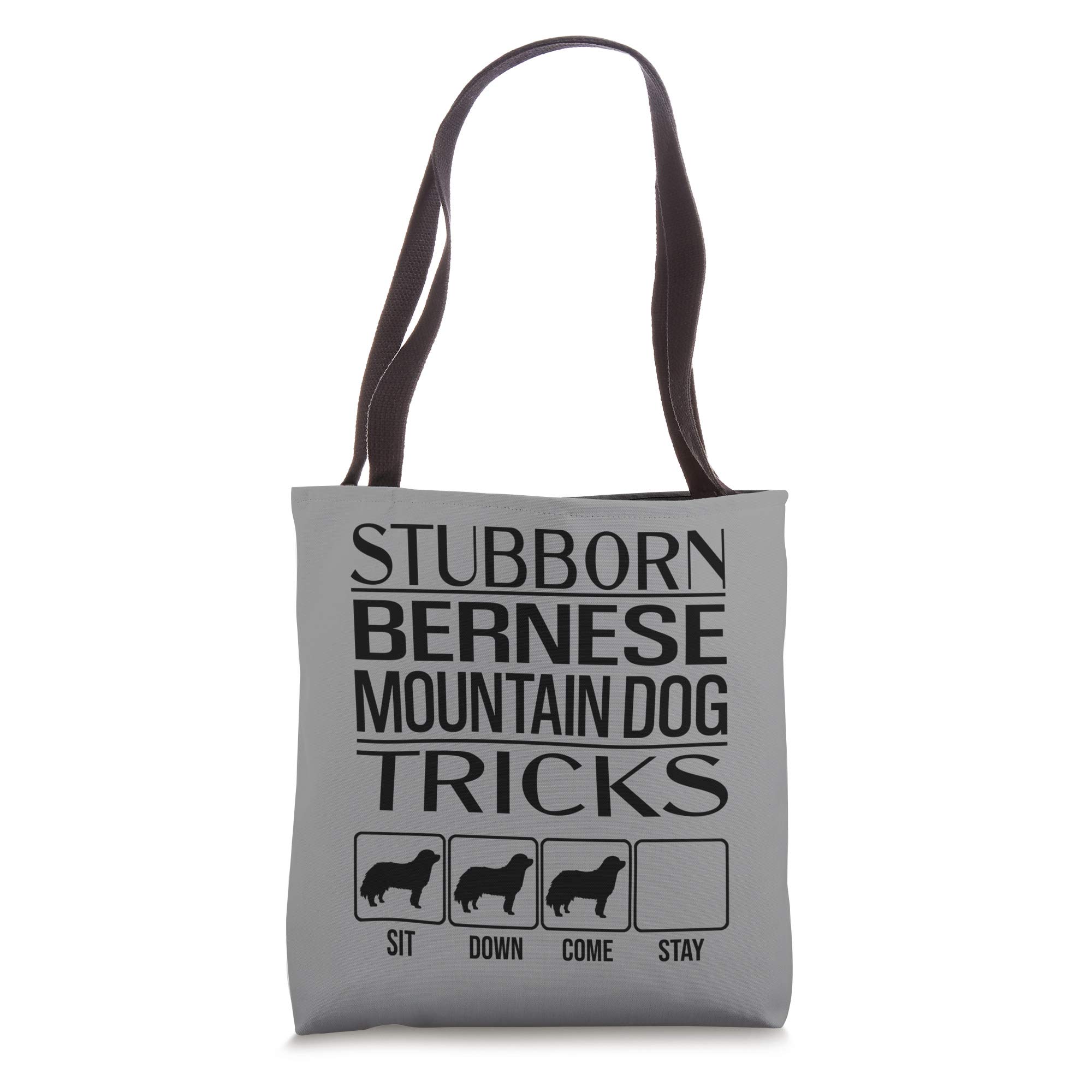 Funny Bernese Mountain Dog Tote Bag - Durable Canvas Shoulder Bag for Stubborn Dog Lovers - Perfect Dog Walking Accessory & Unique Gift for Pet Owners