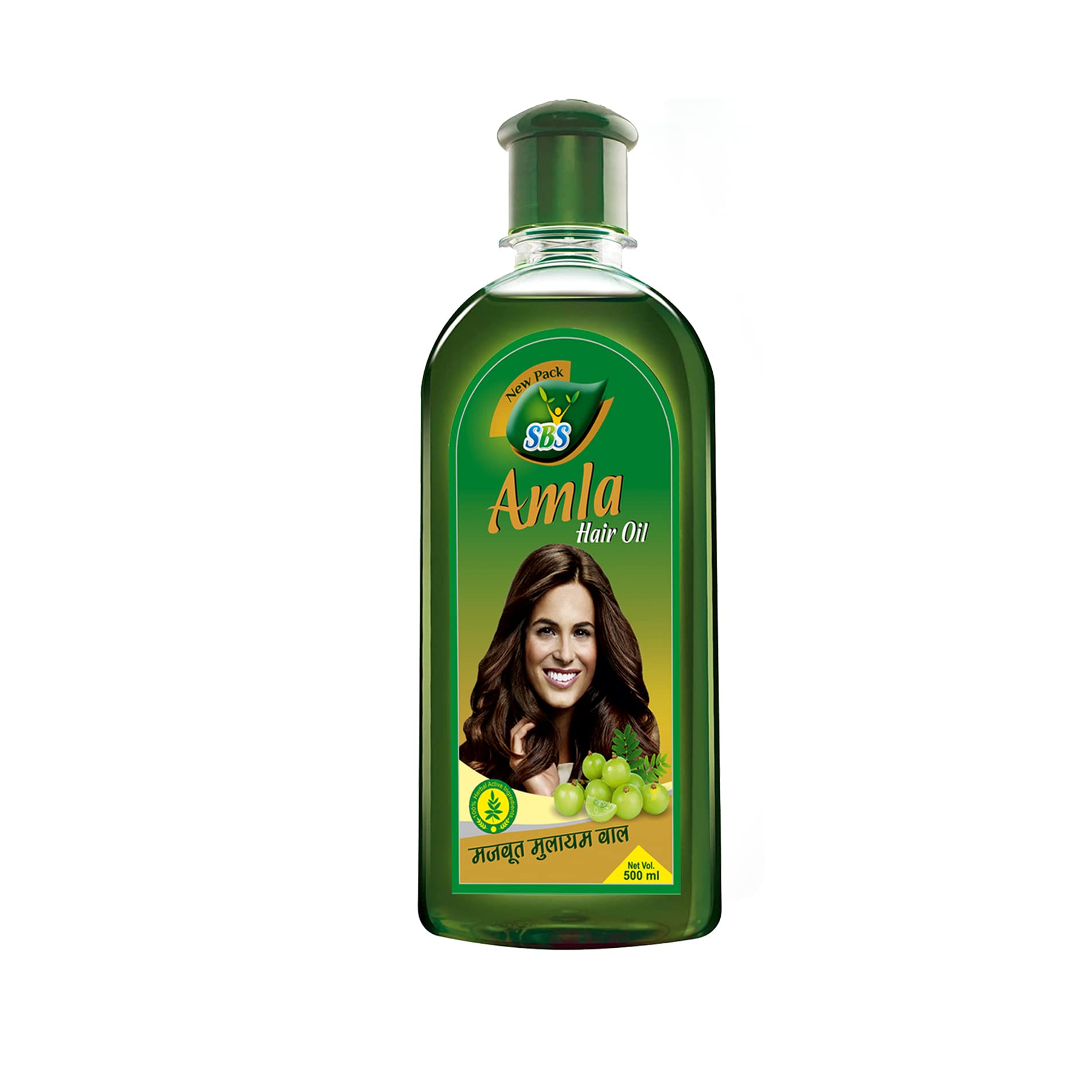 SBS Amla Hair Oil - 100% Pure Indian Gooseberry Oil for Scalp Nourishment & Hair Growth (500ml) | Natural Ayurvedic Treatment for Dry, Damaged Hair | Perfect for Daily Hair Care & Scalp Massage