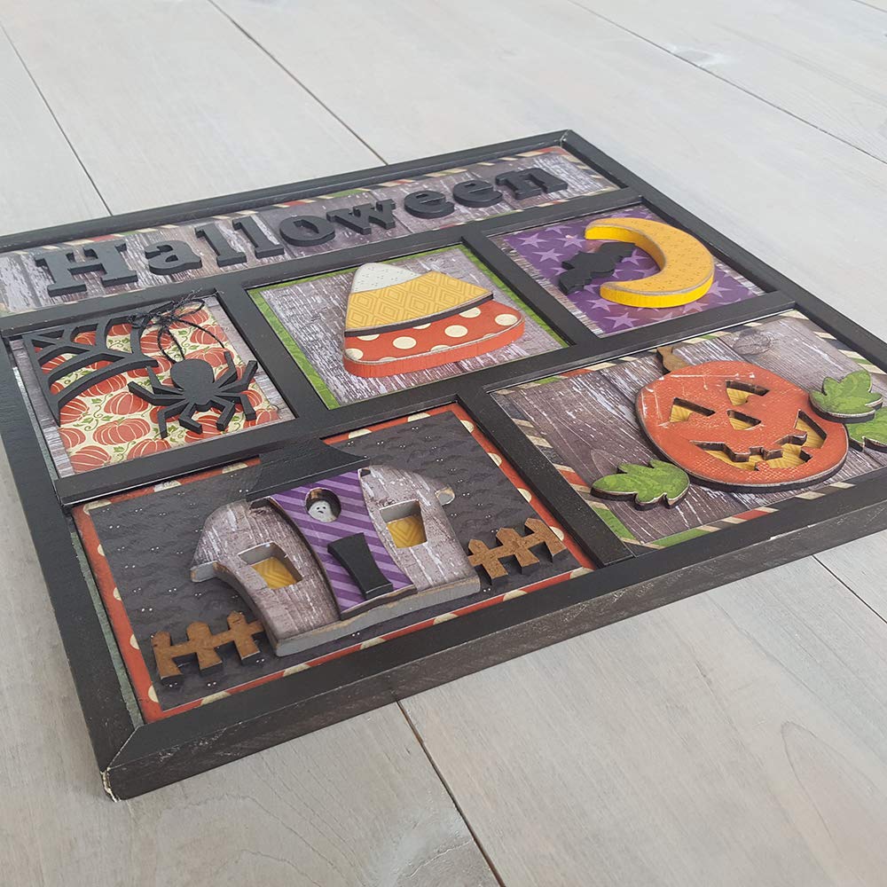 Foundations Decor Shadow Box Kit - DIY Halloween Home Decor for Spooky Party, Haunted House & Seasonal Display