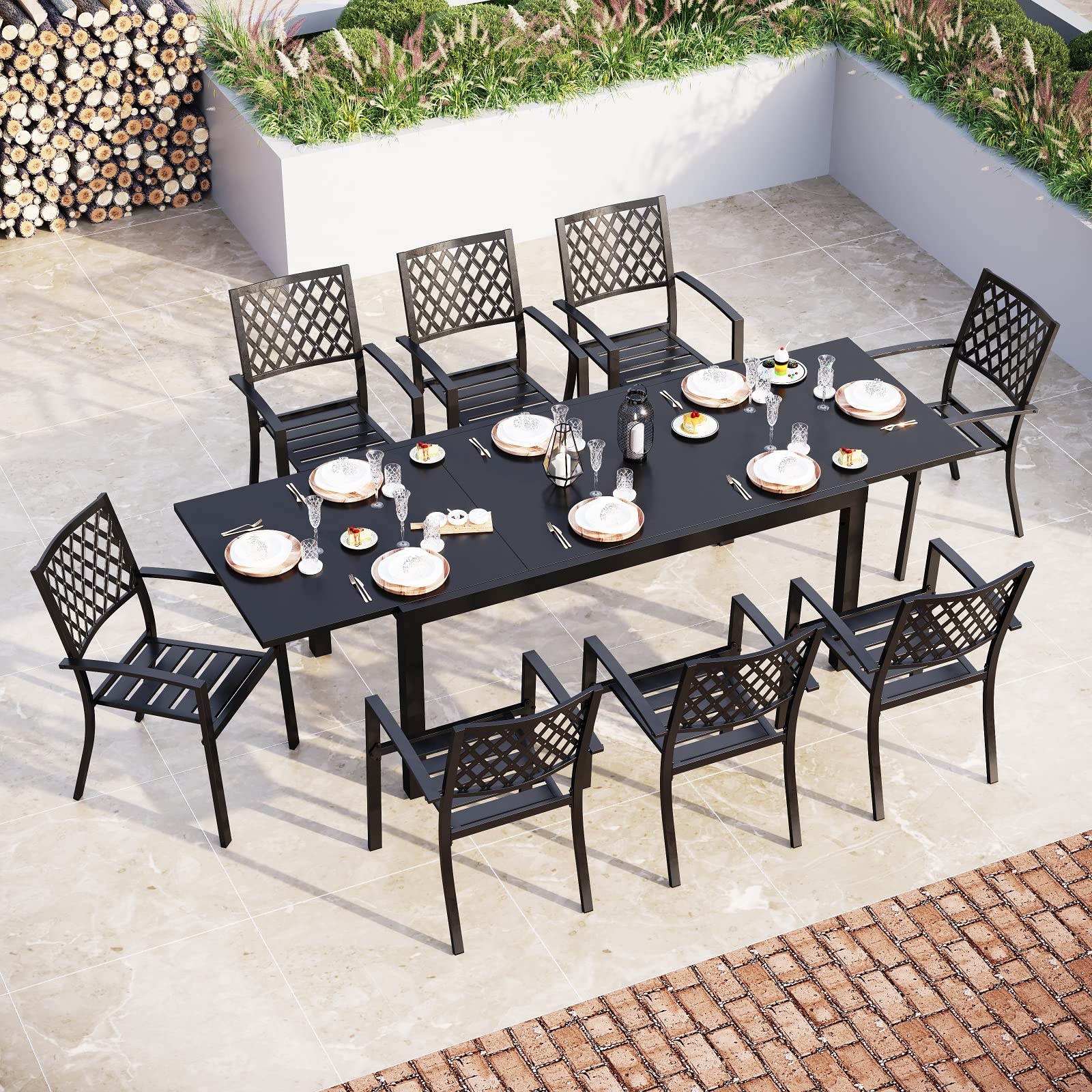 Sophia & William 9-Piece Outdoor Dining Set - Expandable 99