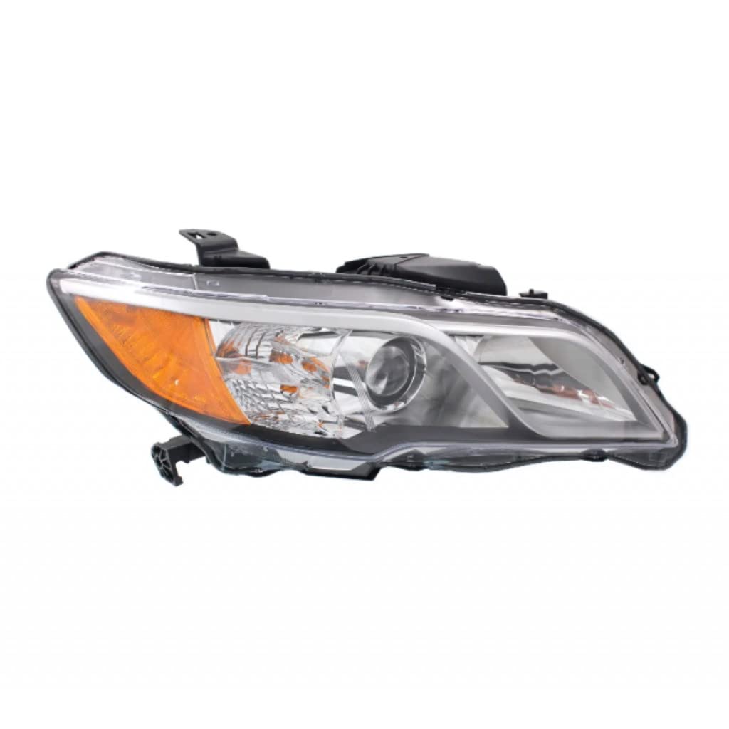 2013-2015 Acura RDX Passenger Side Headlight Assembly - Black Housing with Bulbs, DOT Certified (Part# AC2503123) | CarLights360 | Perfect for Night Driving & Vehicle Upgrades