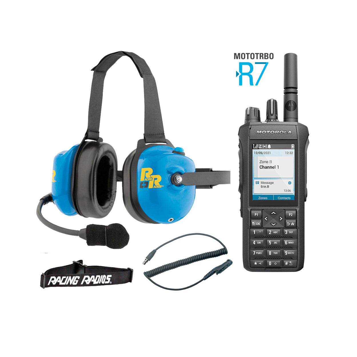 MOTOTRBO R7 Digital Two-Way Radio Crew Member Package - Reliable Communication for Construction, Security & Outdoor Teams