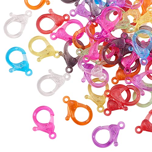 Colorful Acrylic Lobster CLaw Clasps_1.2 inch
