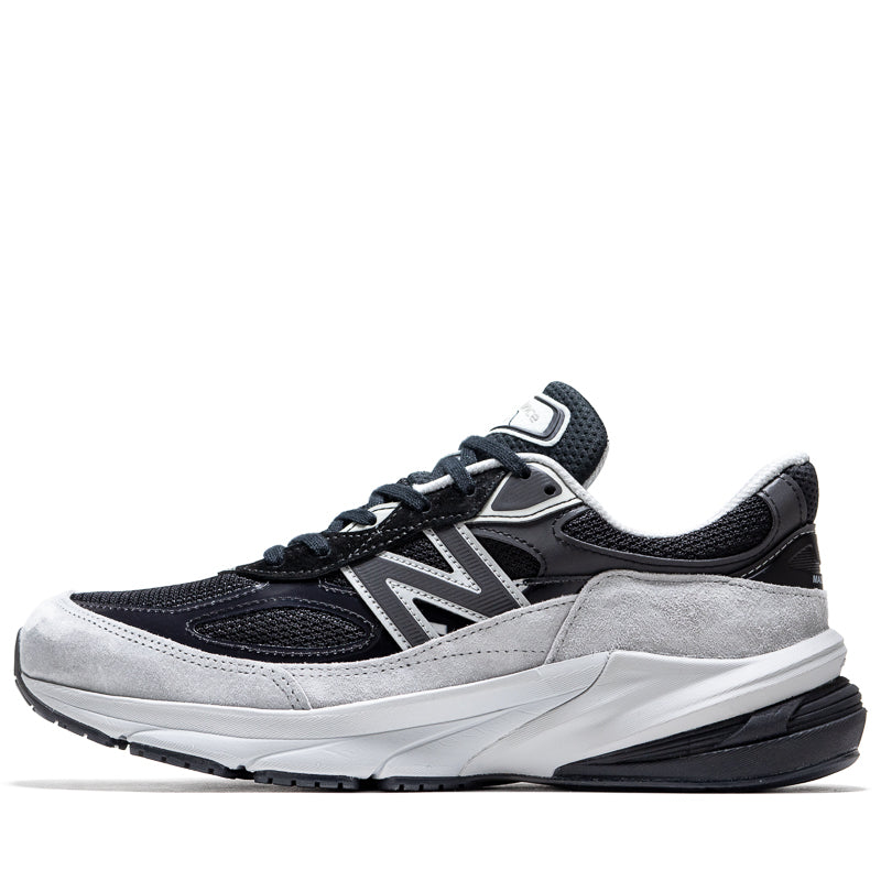 New Balance 990v6 Running Shoes - Made in USA, Grey/Black - Premium Comfort for Men & Women - Perfect for Jogging, Gym & Daily Wear