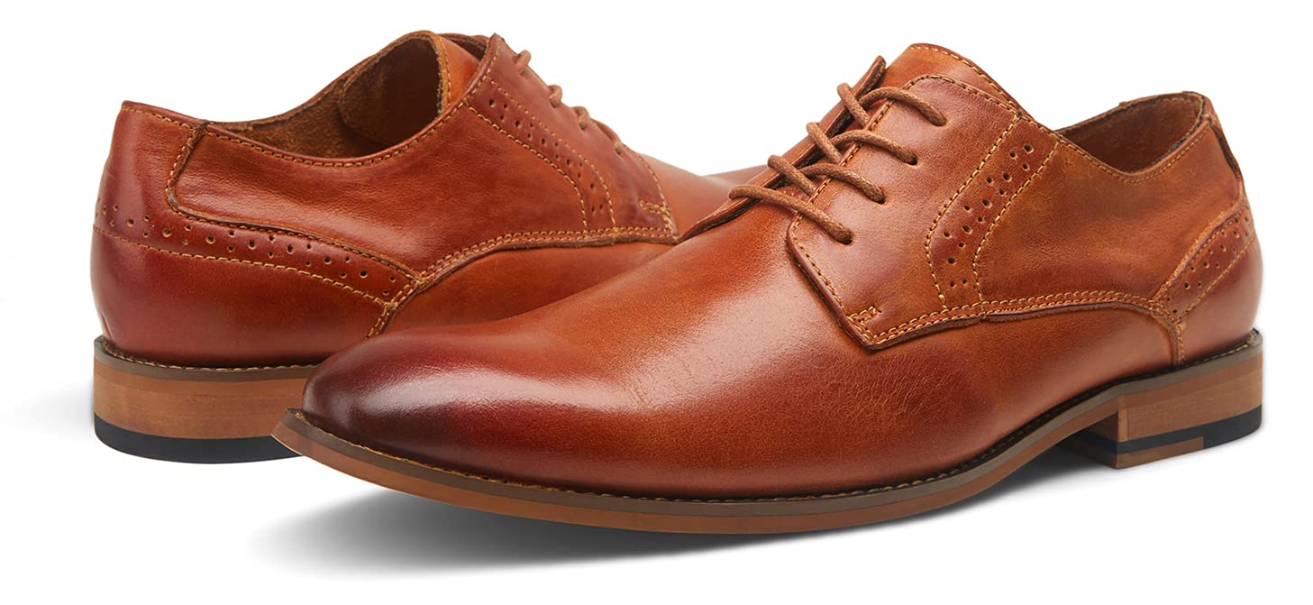 Vostey Men's Oxford Dress Shoes - Classic Business Formal Derby Shoes for Men | Perfect for Office, Wedding & Professional Events