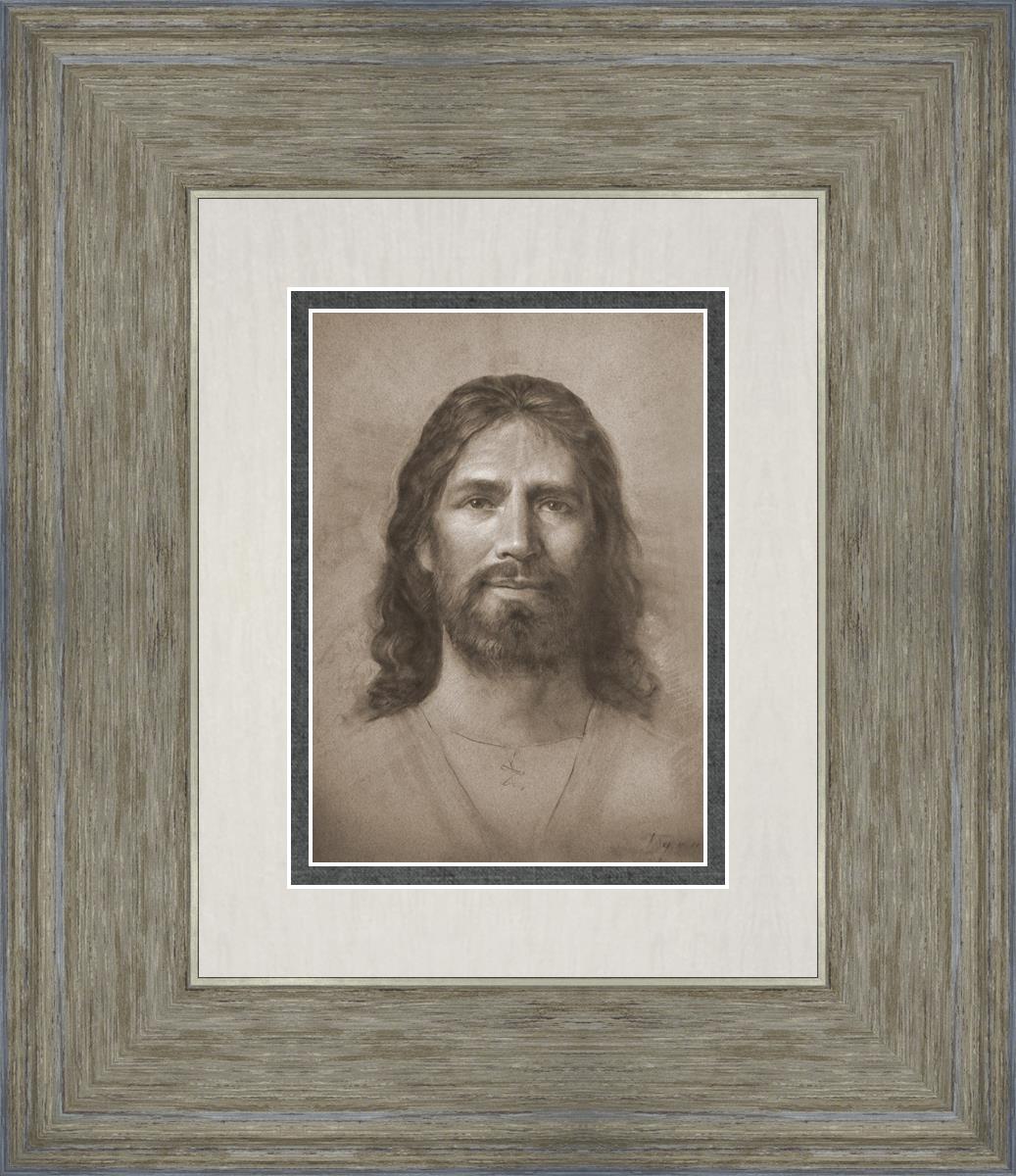 Christ Head Study - Religious Artwork for Home Decor, Church Display & Spiritual Inspiration