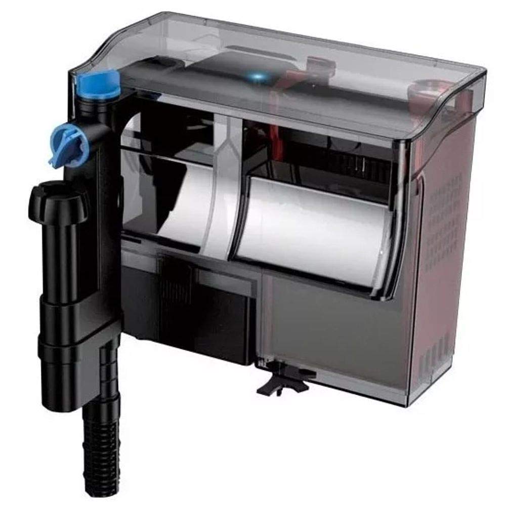 CBG-800 5W UV Sterilizer Hang-On Back Filter for 20-50 Gallon Aquariums | 211 GPH Flow Rate | Black Water Purifier | Perfect for Freshwater & Saltwater Fish Tanks