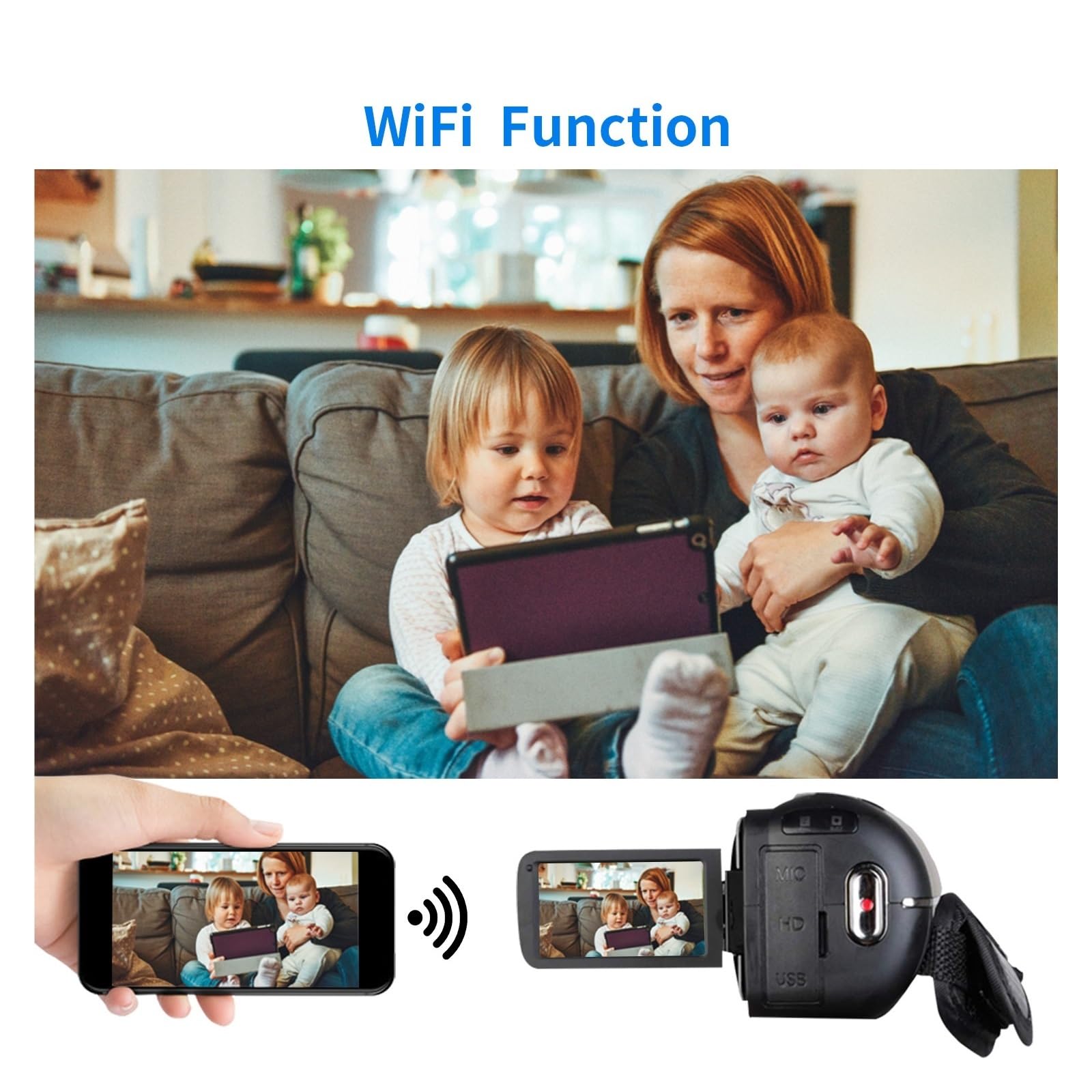 4K 18X Zoom Vlogging Camera with Rotatable Touch Screen - 48MP Digital Camcorder for YouTube, Travel & Time-Lapse Photography (No SD Card Included) - Perfect for Vloggers, Travelers & Content Creators