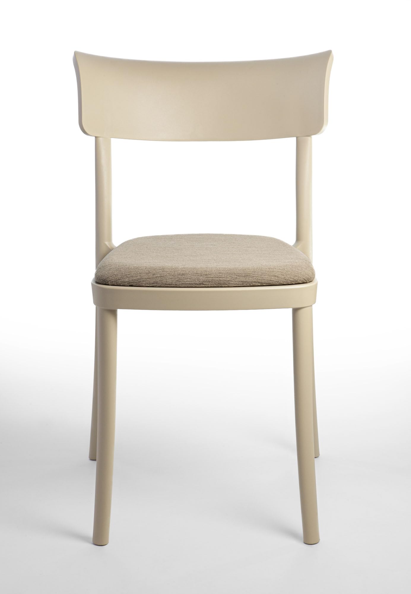 Bellelli Design Modern Velvet Upholstered Dining Chair - Polypropylene Frame with Plush Velvet Cushion - Perfect for Kitchen, Dining Room, Bar & Restaurant - SARETTA Set of 6 Beige Chairs for Elegant Home Decor